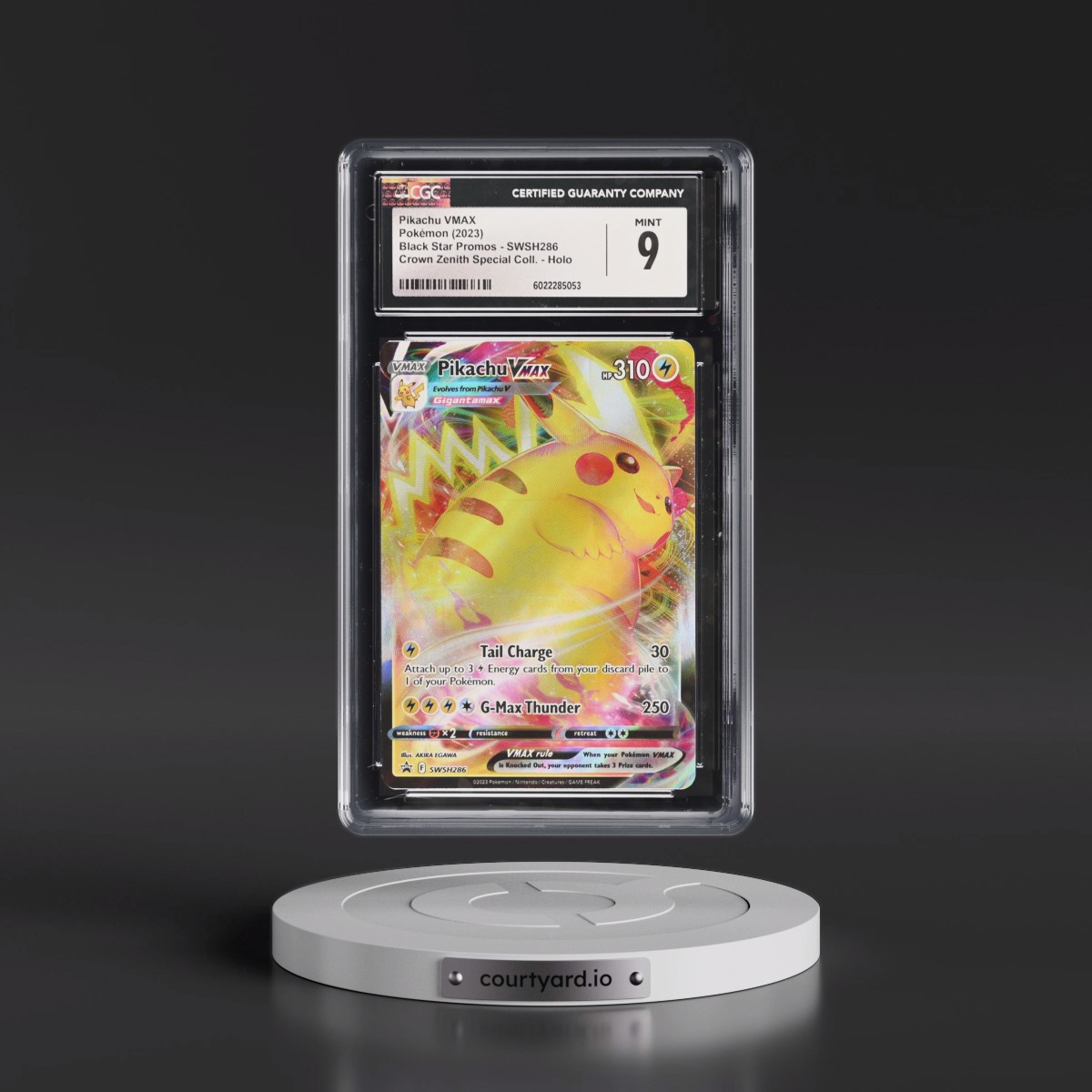 2017 Black Star Promos - Sword & Shield #SWSH286 Pikachu VMAX - Crown Zenith Special Collection (Holo) (CGC 9 MINT)