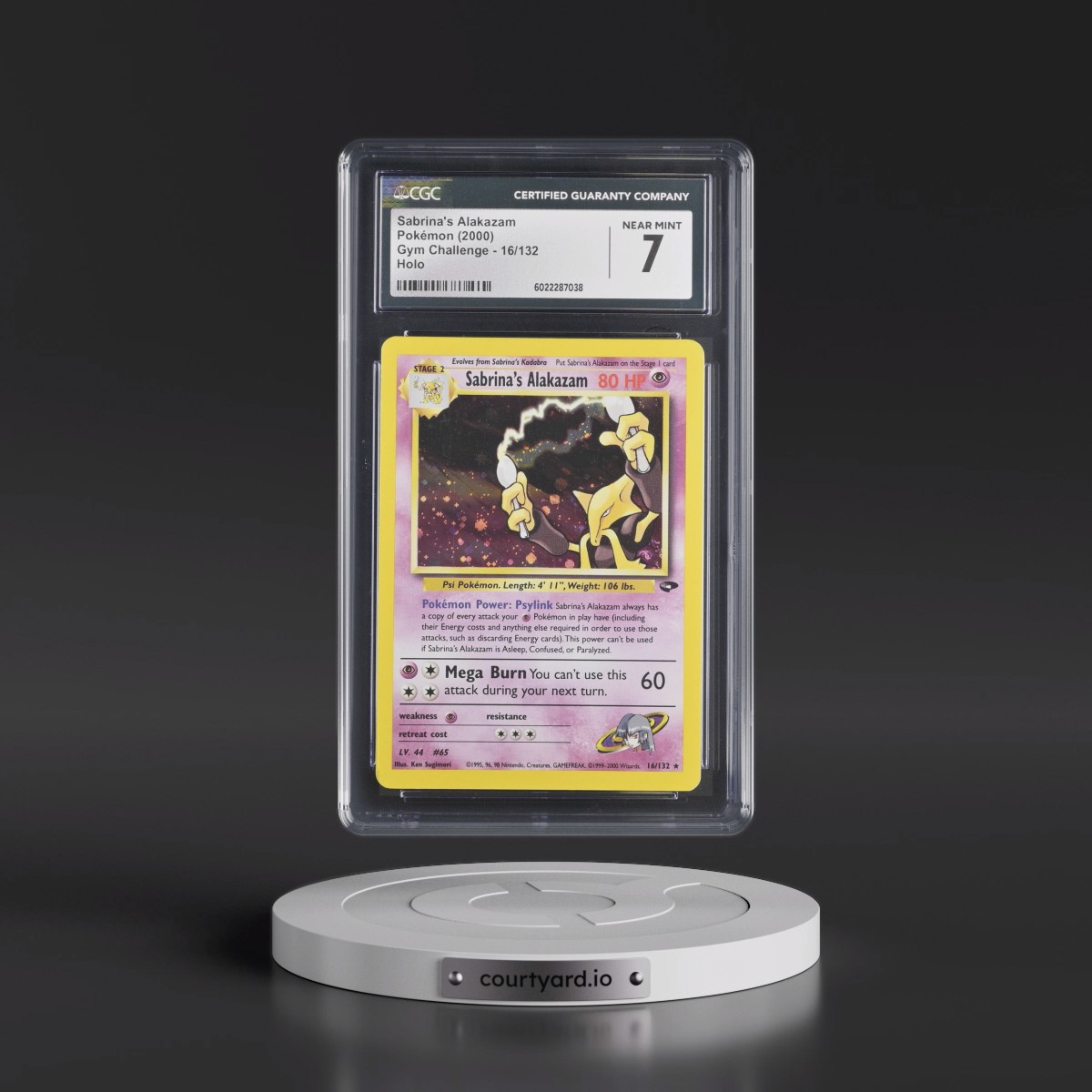 2000 Gym Challenge #16/132 Sabrina's Alakazam - Holo (CGC 7 NM)