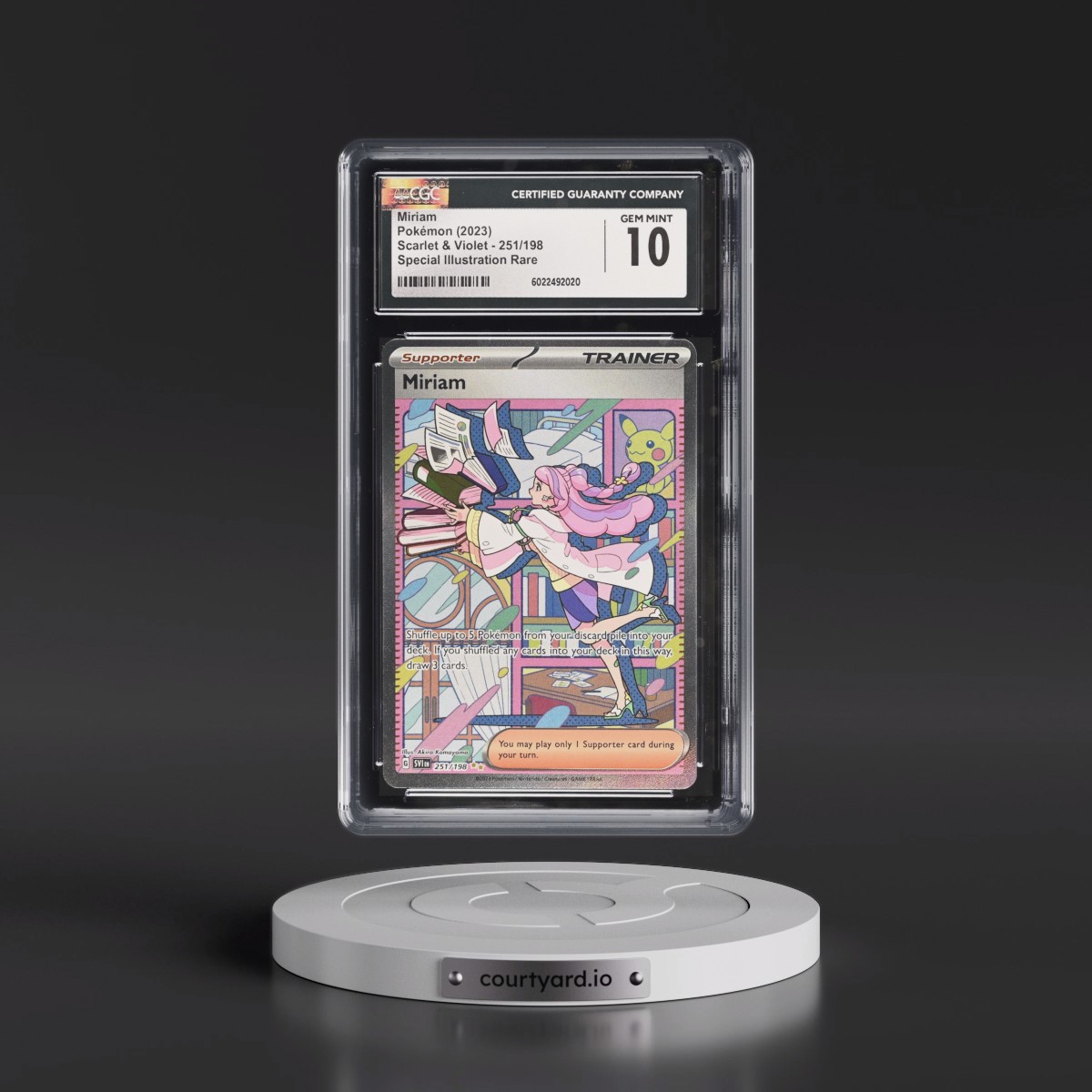 2023 Scarlet & Violet #251/198 Miriam - Special Illustration Rare (Holo) (CGC 10 GEM MINT)