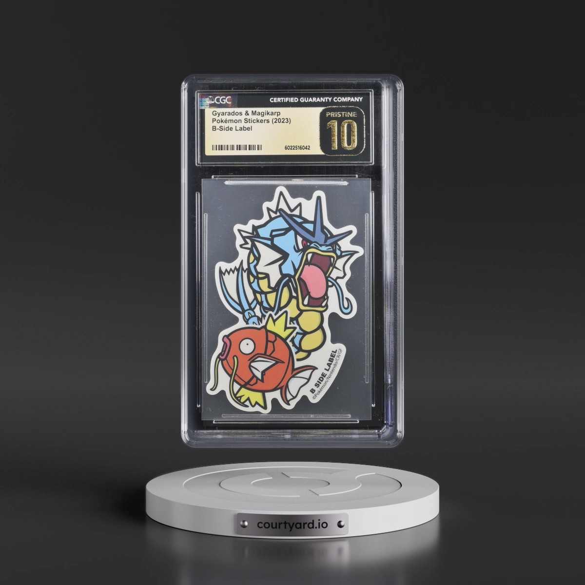 2023 Pokémon Stickers (2023 B-Side Label) Gyarados & Magikarp (CGC 10 PRISTINE)