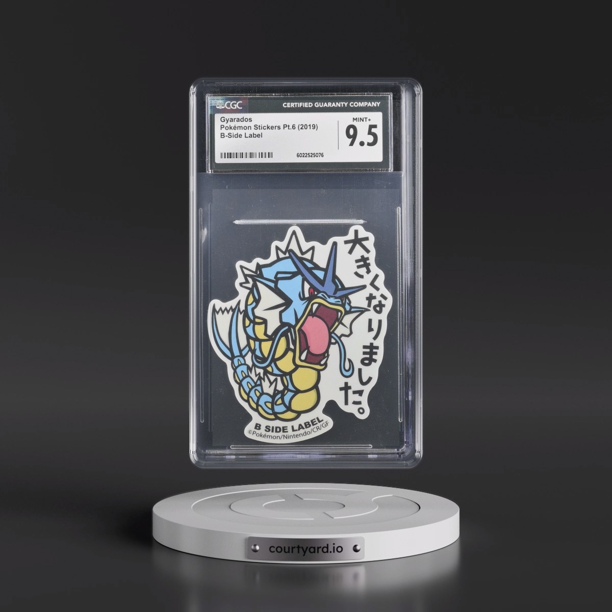 2019 Pokémon Stickers Pt.6 (2019 B-Side Label) Gyarados (CGC 9.5 MINT+)