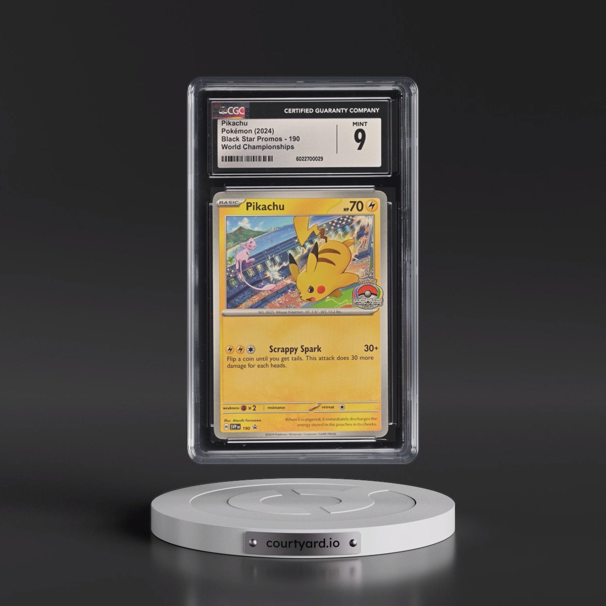 2023 Black Star Promos - Scarlet & Violet SVP EN #190 Pikachu - World Championships (CGC 9 MINT)