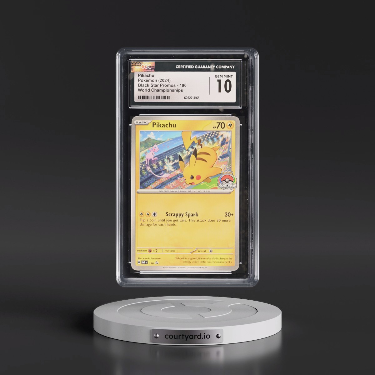 2023 Black Star Promos - Scarlet & Violet SVP EN #190 Pikachu - World Championships (CGC 10 GEM MINT)