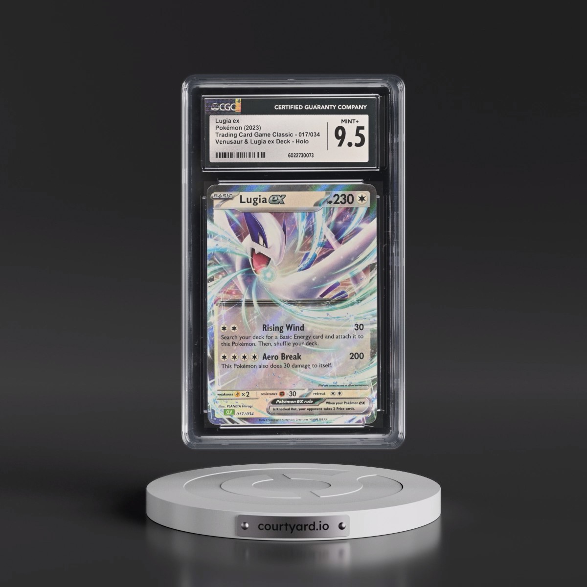 2023 Trading Card Game Classic - CLV, CLC, CLB #017/034 Lugia ex - Venusaur & Lugia ex Deck - CLV Holo (CGC 9.5 MINT+)