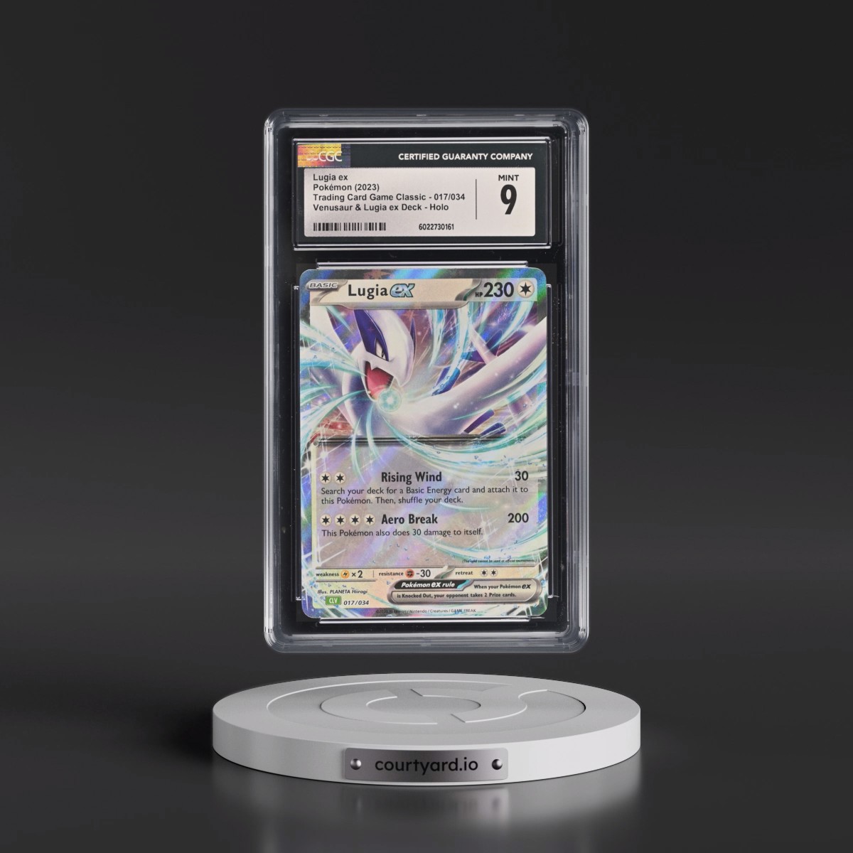 2023 Trading Card Game Classic - CLV, CLC, CLB #017/034 Lugia ex - Venusaur & Lugia ex Deck - CLV Holo (CGC 9 MINT)