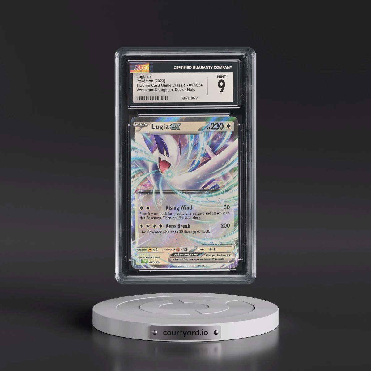 2023 Trading Card Game Classic - CLV, CLC, CLB #017/034 Lugia ex - Venusaur & Lugia ex Deck - CLV Holo (CGC 9 MINT)
