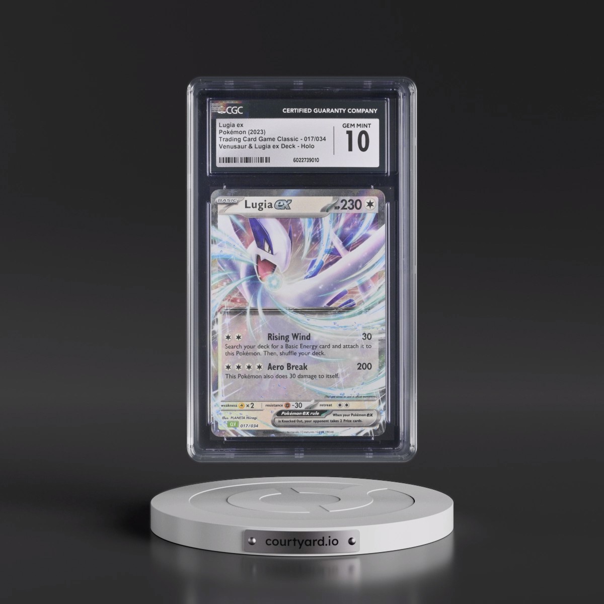 2023 Trading Card Game Classic - CLV, CLC, CLB #017/034 Lugia ex - Venusaur & Lugia ex Deck - CLV Holo (CGC 10 GEM MINT)