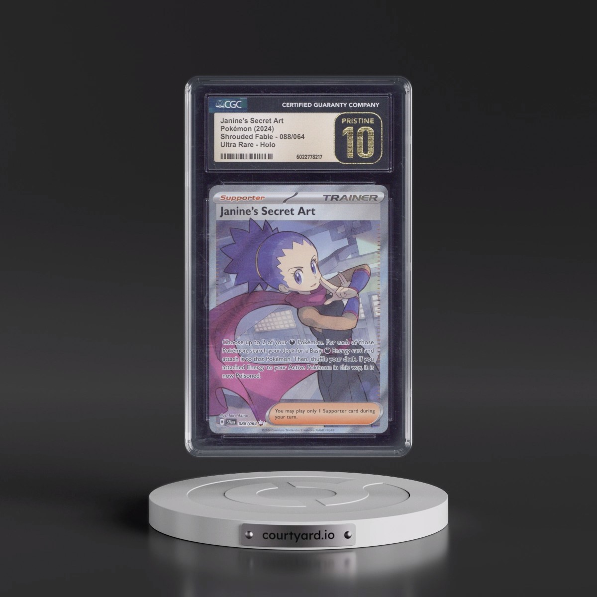2023 Shrouded Fable - SFA EN Janine's Secret Art - Ultra Rare Holo #088/064 CGC 10