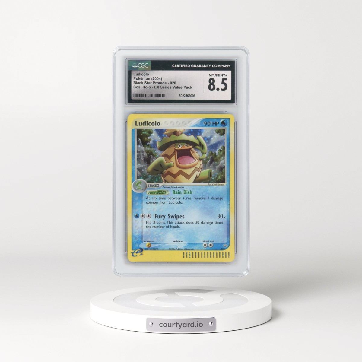2003 Black Star Promos #020 Ludicolo - Cosmos Holo (Cos. Holo) EX Series Value Pack (CGC 8.5 NM-MT+)
