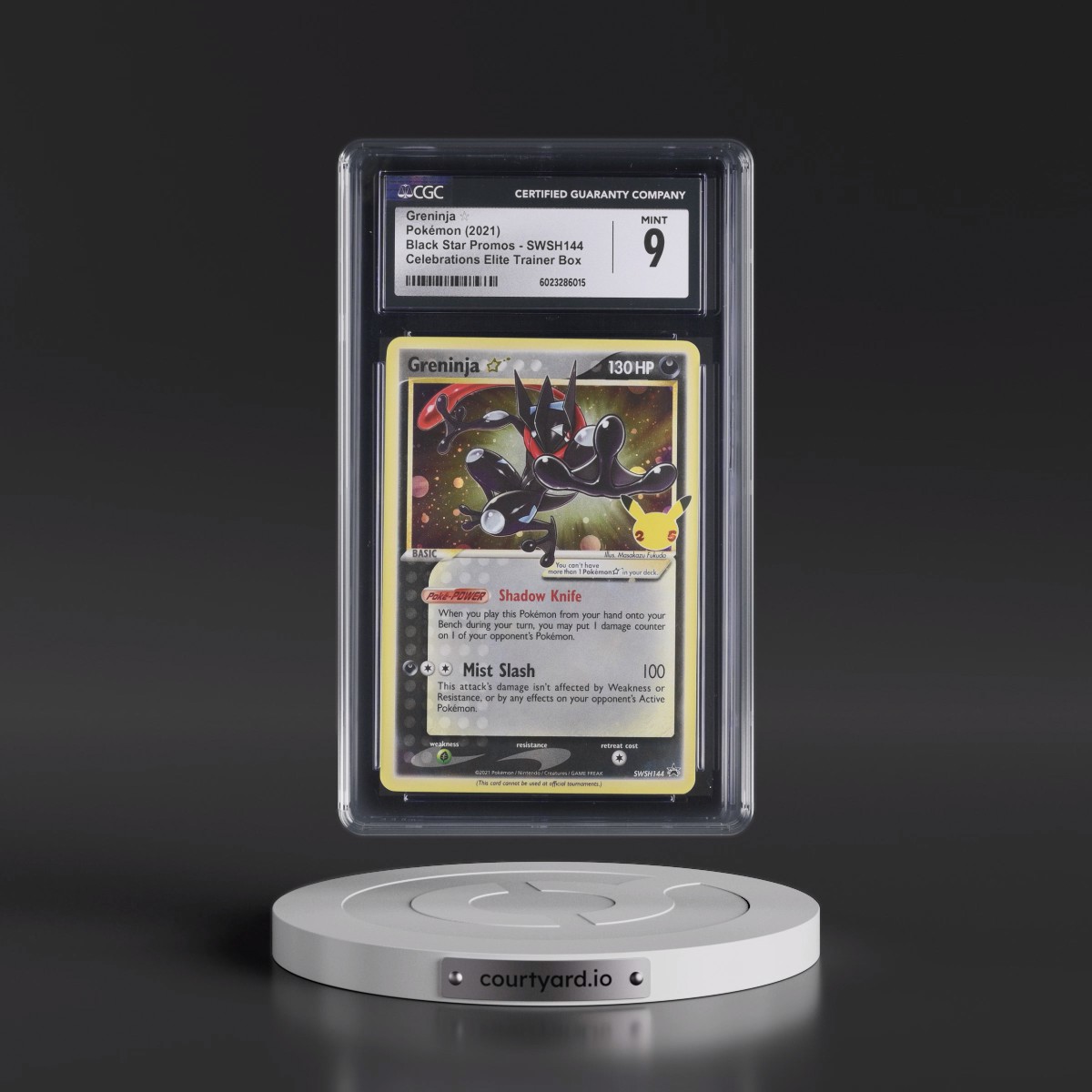 2017 Black Star Promos - Sword & Shield #SWSH144 Greninja â - Celebrations Elite Trainer Box (Cosmos Holo) (CGC 9 MINT)