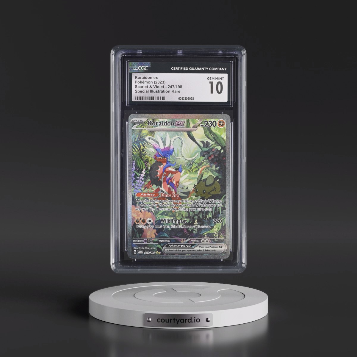 2023 Scarlet & Violet #247/198 Koraidon ex - Special Illustration Rare (Holo) (CGC 10 GEM MINT)