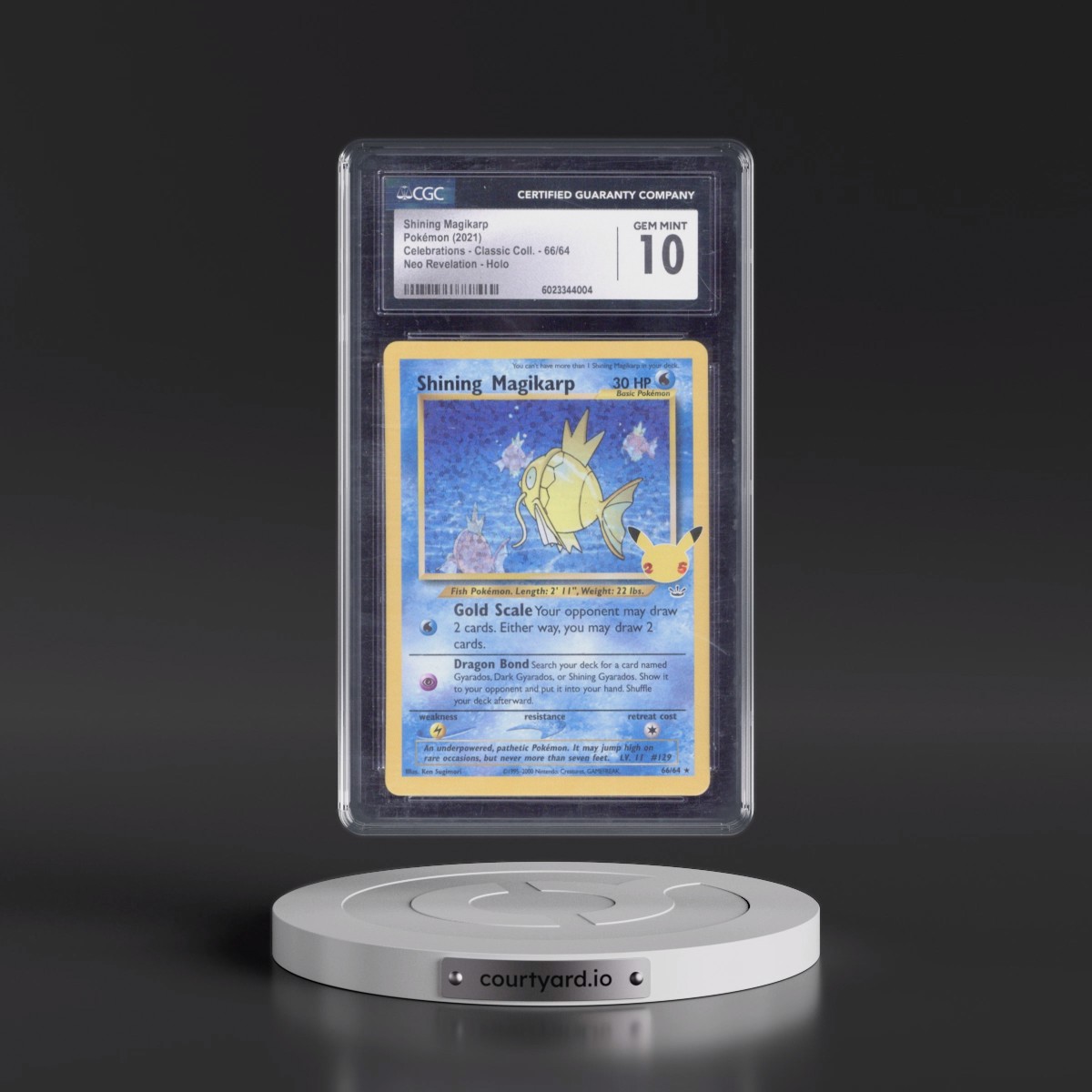 2021 Celebrations - Classic Collection #66/64 Shining Magikarp - Neo Revelation Holo (CGC 10 GEM MINT)
