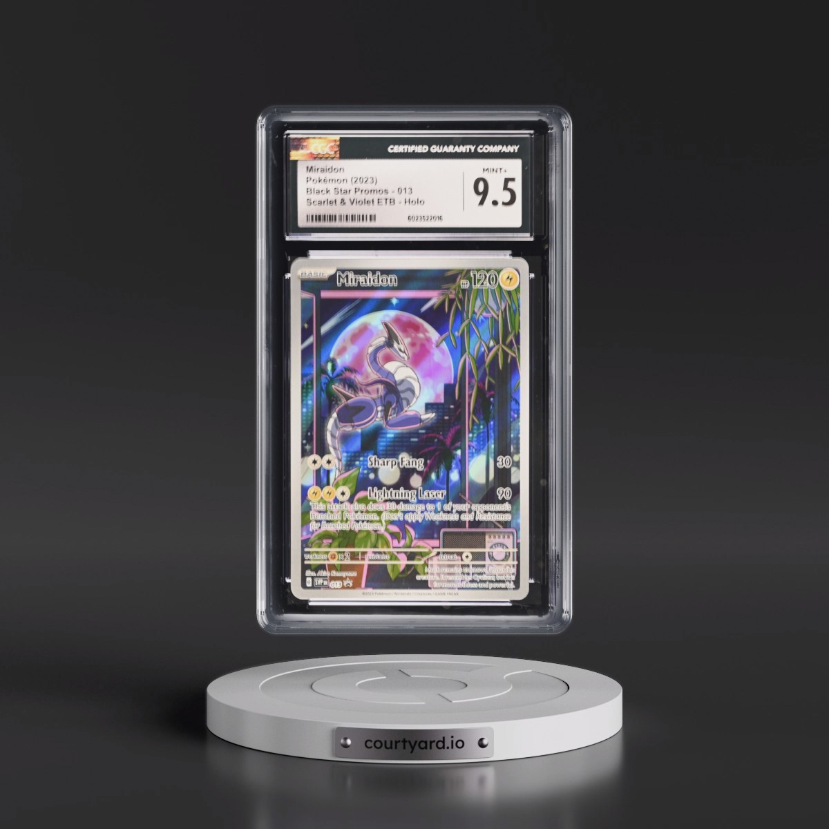 2023 Black Star Promos - Scarlet & Violet SVPEN #013 Miraidon - Scarlet &amp; Violet Elite Trainer Box (Holo) (CGC 9.5 MINT+)