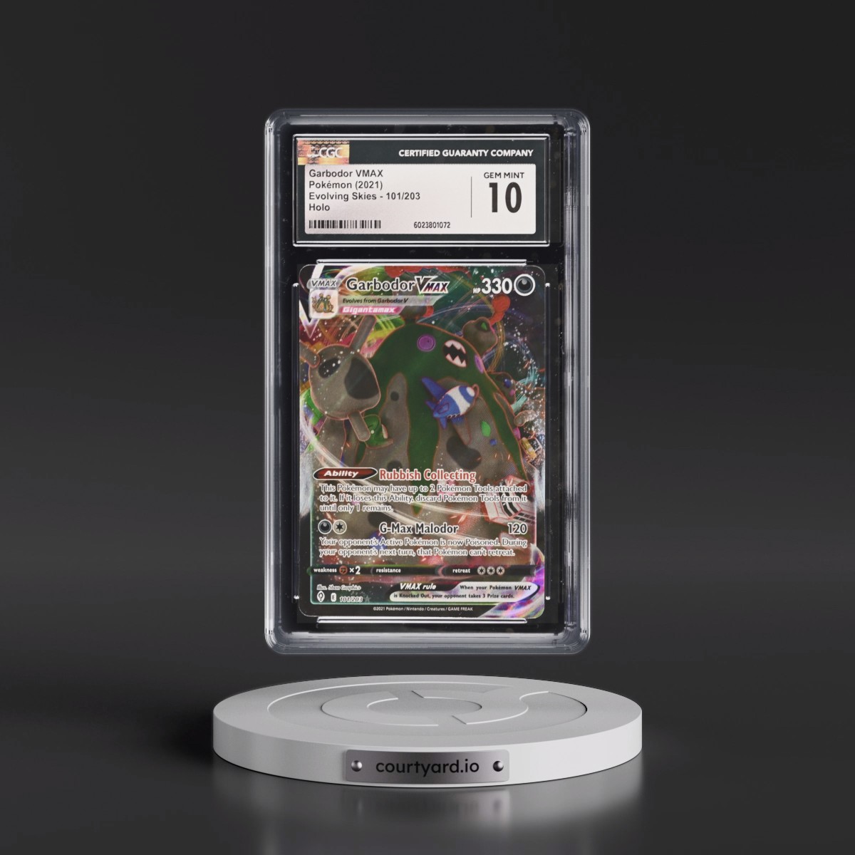 2021 Evolving Skies #101/203 Garbodor VMAX - Holo (CGC 10 GEM MINT)
