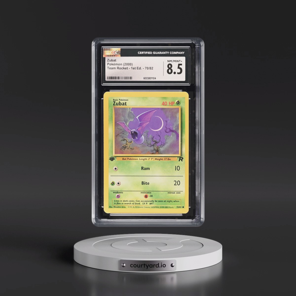 2000 Team Rocket #70/82 Zubat - 1st Edition 1st Edition (CGC 8.5 NM-MT+)