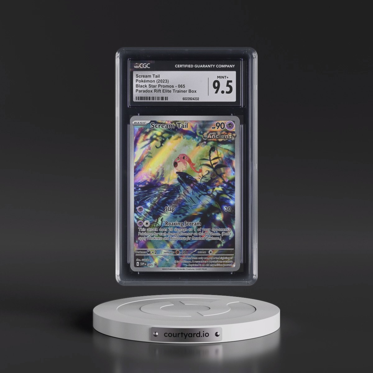 2023 Black Star Promos - Scarlet & Violet SVP EN #065 Scream Tail - Paradox Rift Elite Trainer Box (Holo) (CGC 9.5 MINT+)