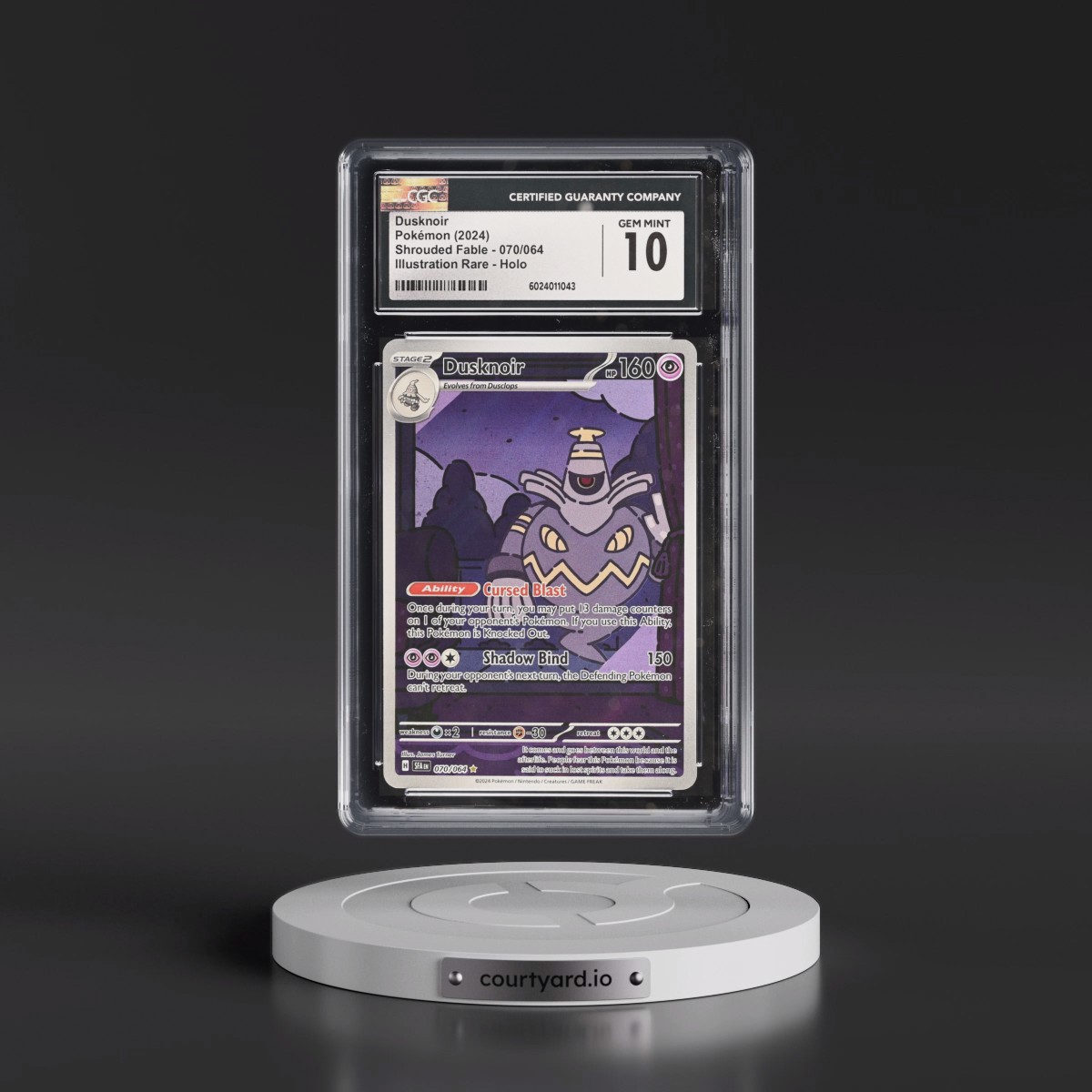 2023 Shrouded Fable - SFA EN #070/064 Dusknoir - Illustration Rare Holo (CGC 10 GEM MINT)