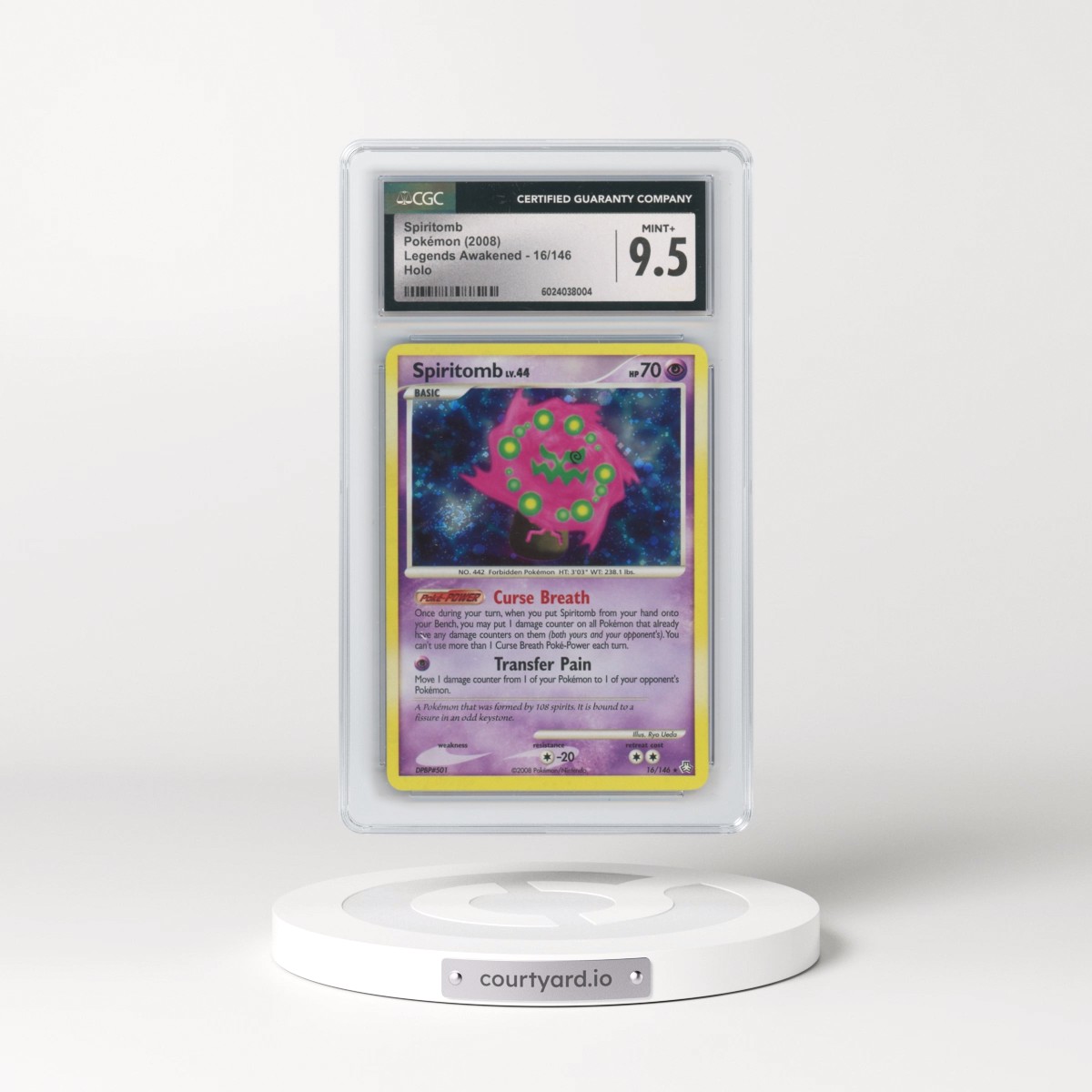 2008 Pokémon Diamond & Pearl Legends Awakened #16 Spiritomb - Holo (CGC 9.5 MINT+)