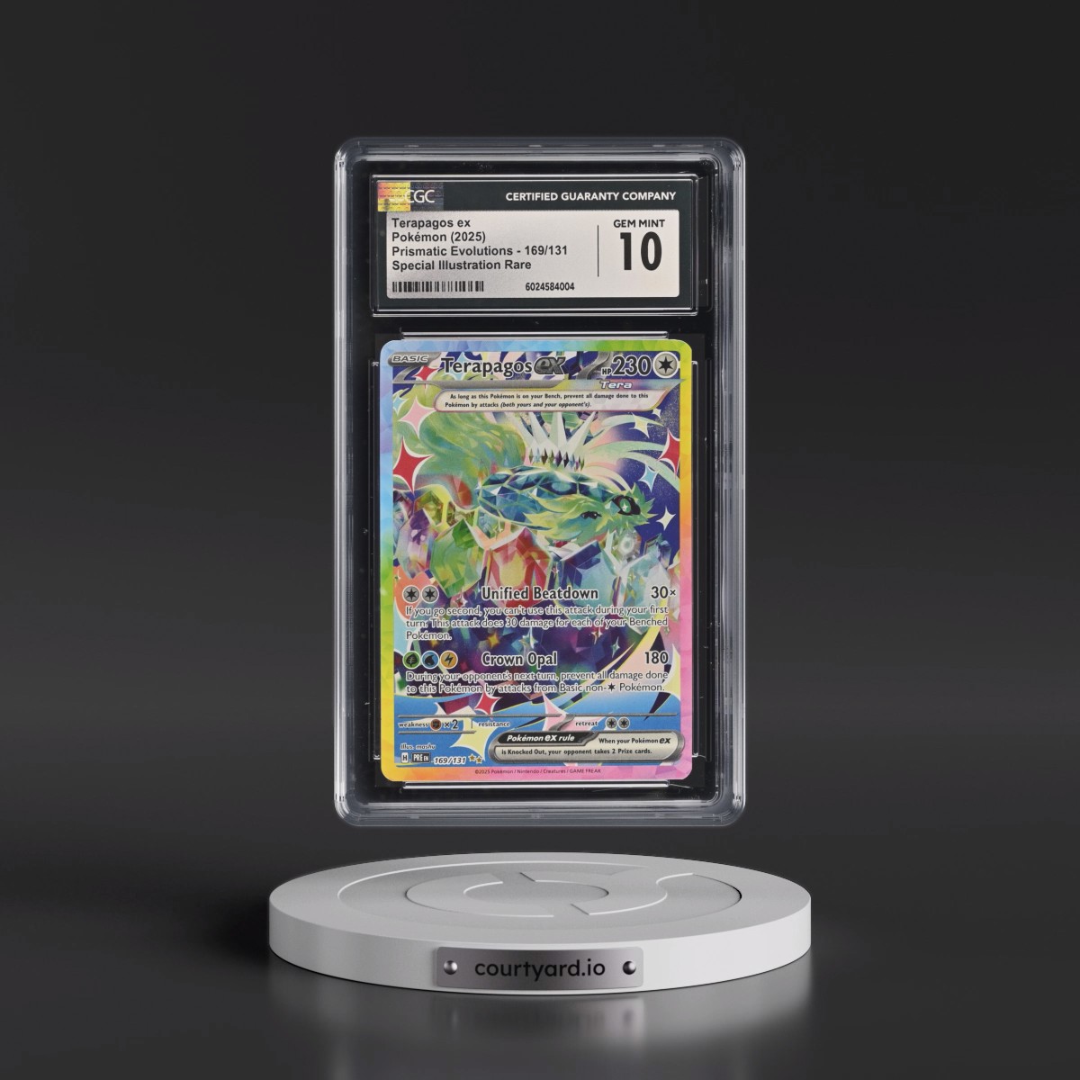2024 Prismatic Evolutions - PRE EN #169/131 Terapagos ex - Special Illustration Rare (Holo) (CGC 10 GEM MINT)