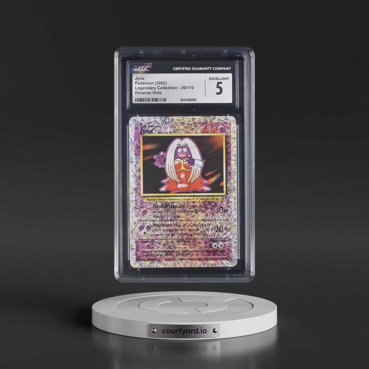 2002 Legendary Collection #26/110 Jynx - Reverse Holo (CGC 5 EX)