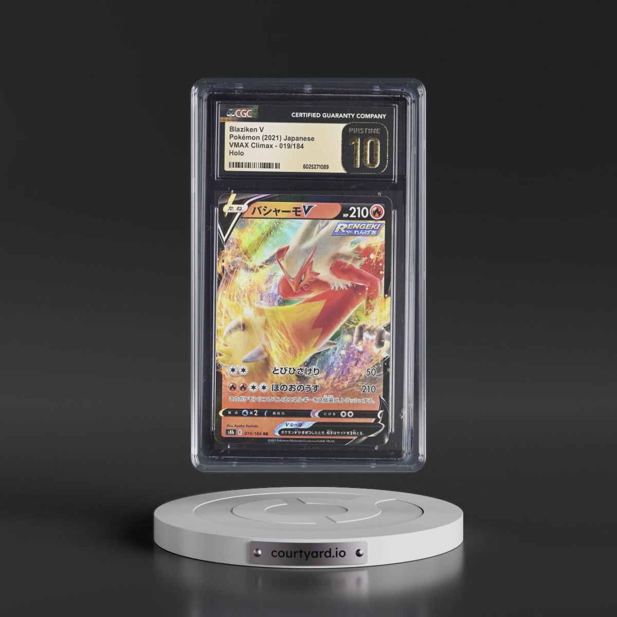 2021 VMAX Climax #019/184 Blaziken V - Holo (CGC 10 PRISTINE)