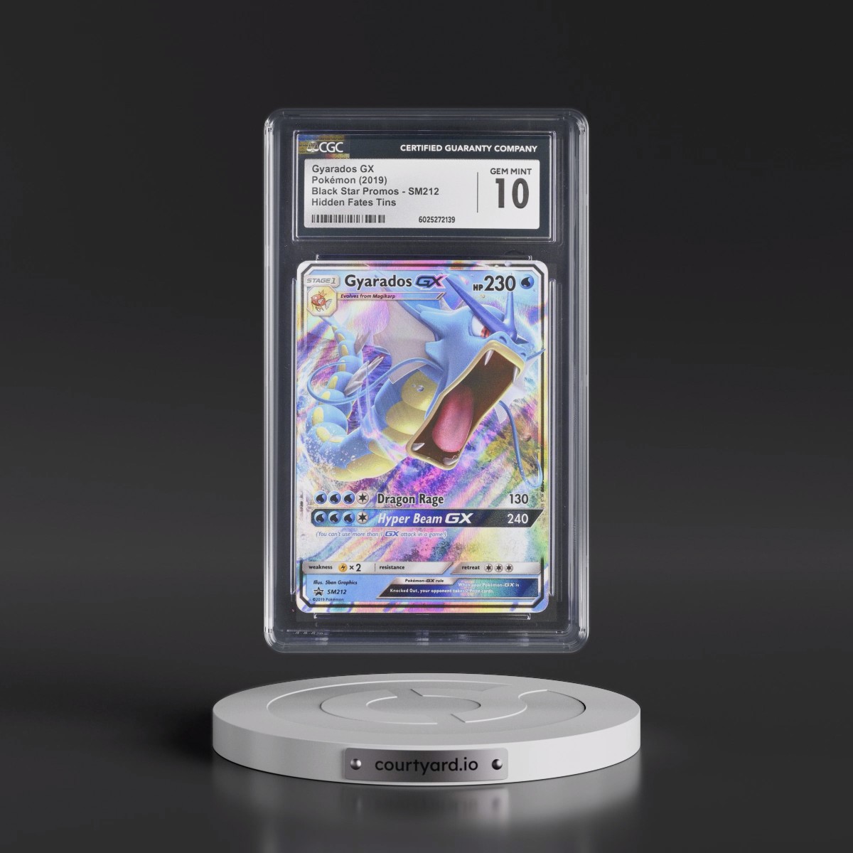 2016 Black Star Promos - Sun & Moon #SM212 Gyarados GX - Holo Holo (Multiple Products) (CGC 10 GEM MINT)