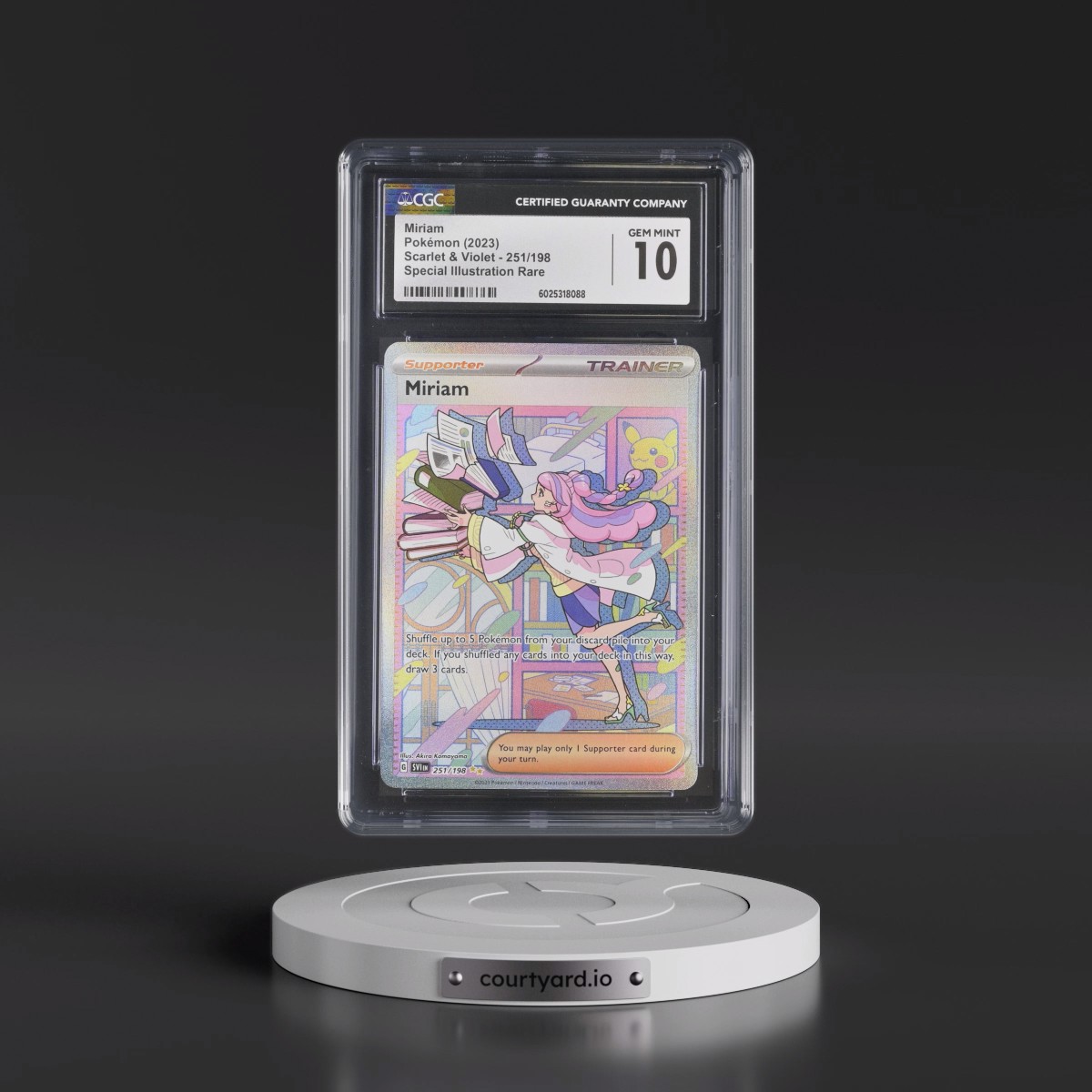 2023 Scarlet & Violet #251/198 Miriam - Special Illustration Rare (Holo) (CGC 10 GEM MINT)