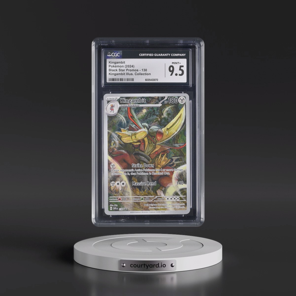 2023 Black Star Promos - Scarlet & Violet SVP EN #130 Kingambit - Kingambit Illus. Collection (Holo) (CGC 9.5 MINT+)