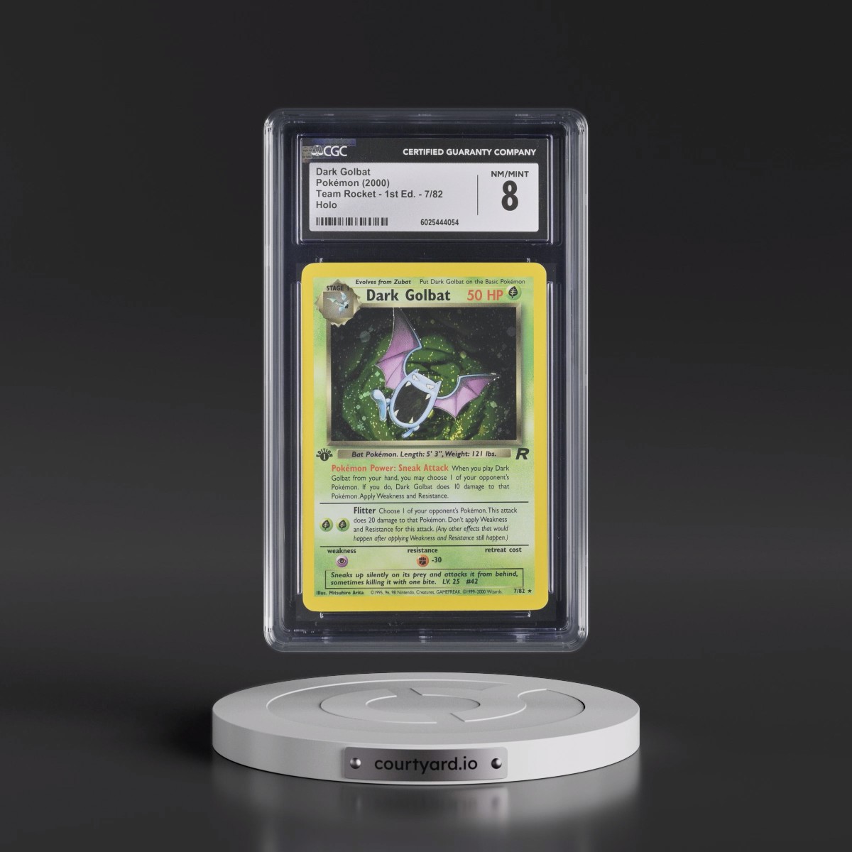 2000 Team Rocket #7/82 Dark Golbat - 1st Edition Holo (CGC 8 NM-MT)