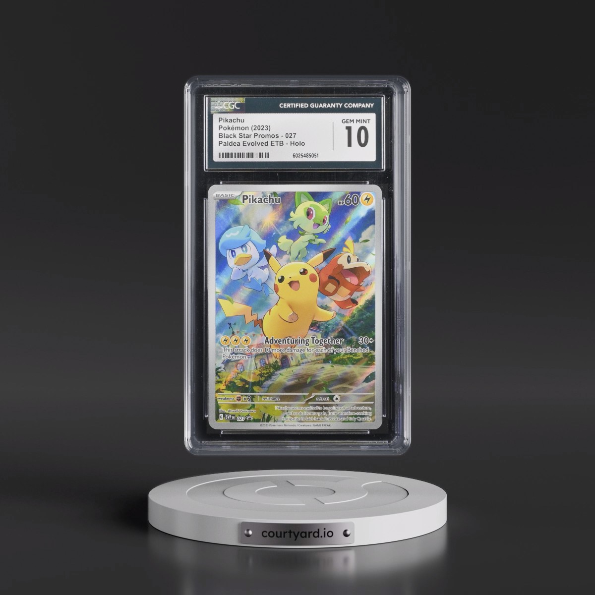 2023 Black Star Promos - Scarlet & Violet SVPEN #027 Pikachu - Paldea Evolved Elite Trainer Box (Holo) (CGC 10 GEM MINT)