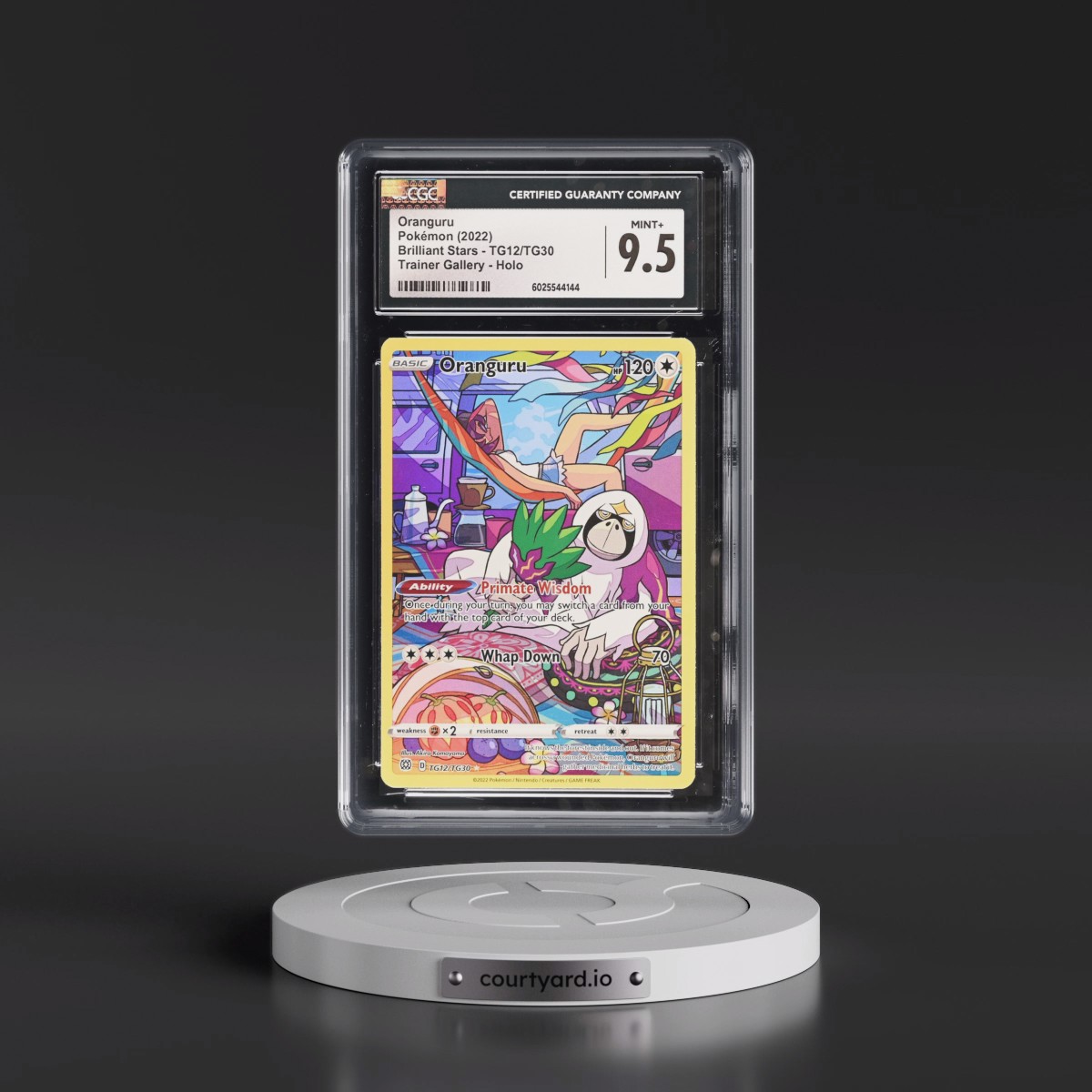 2022 Brilliant Stars #TG12/TG30 Oranguru - Trainer Gallery Holo (CGC 9.5 MINT+)
