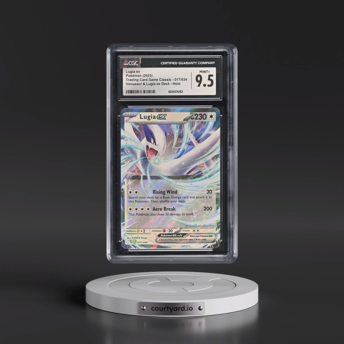 2023 Trading Card Game Classic - CLV, CLC, CLB #017/034 Lugia ex - Venusaur & Lugia ex Deck - CLV Holo (CGC 9.5 MINT+)