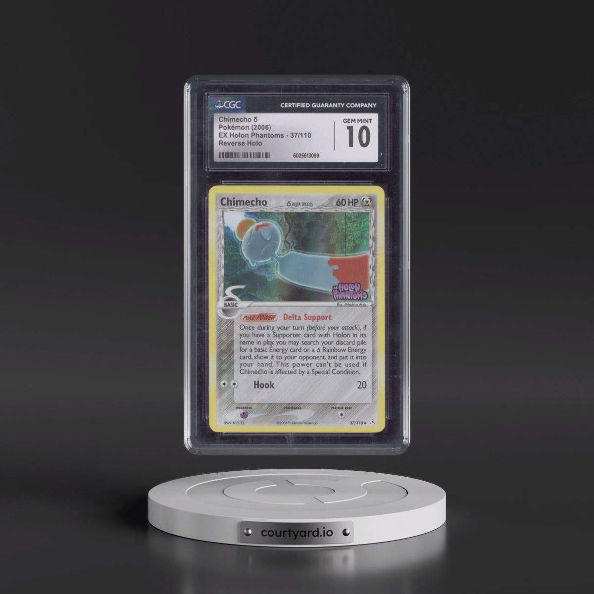 2006 EX Holon Phantoms #37/110 Chimecho δ - Reverse Holo (CGC 10 GEM MINT)