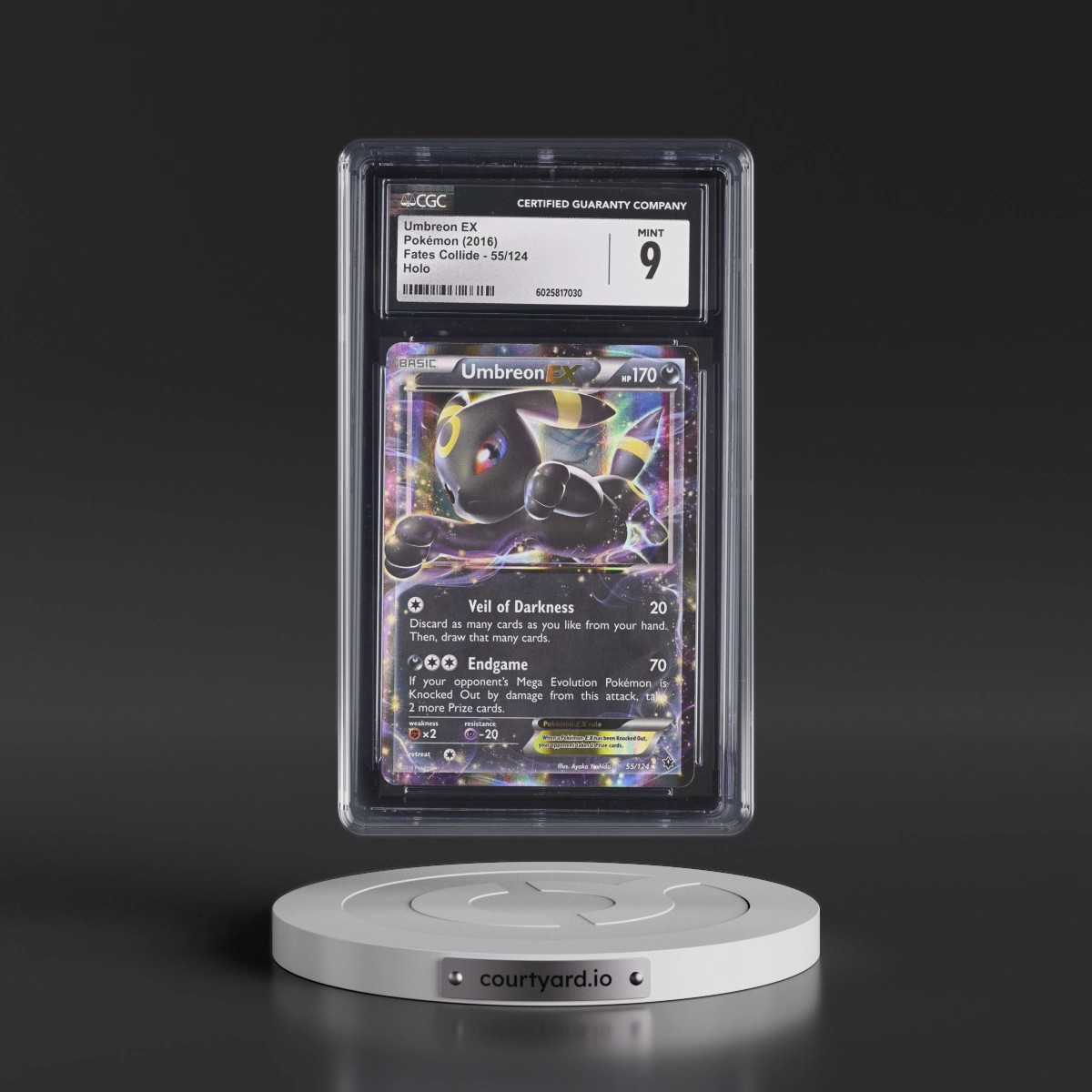 2016 Fates Collide #55/124 Umbreon EX - Holo (CGC 9 MINT)