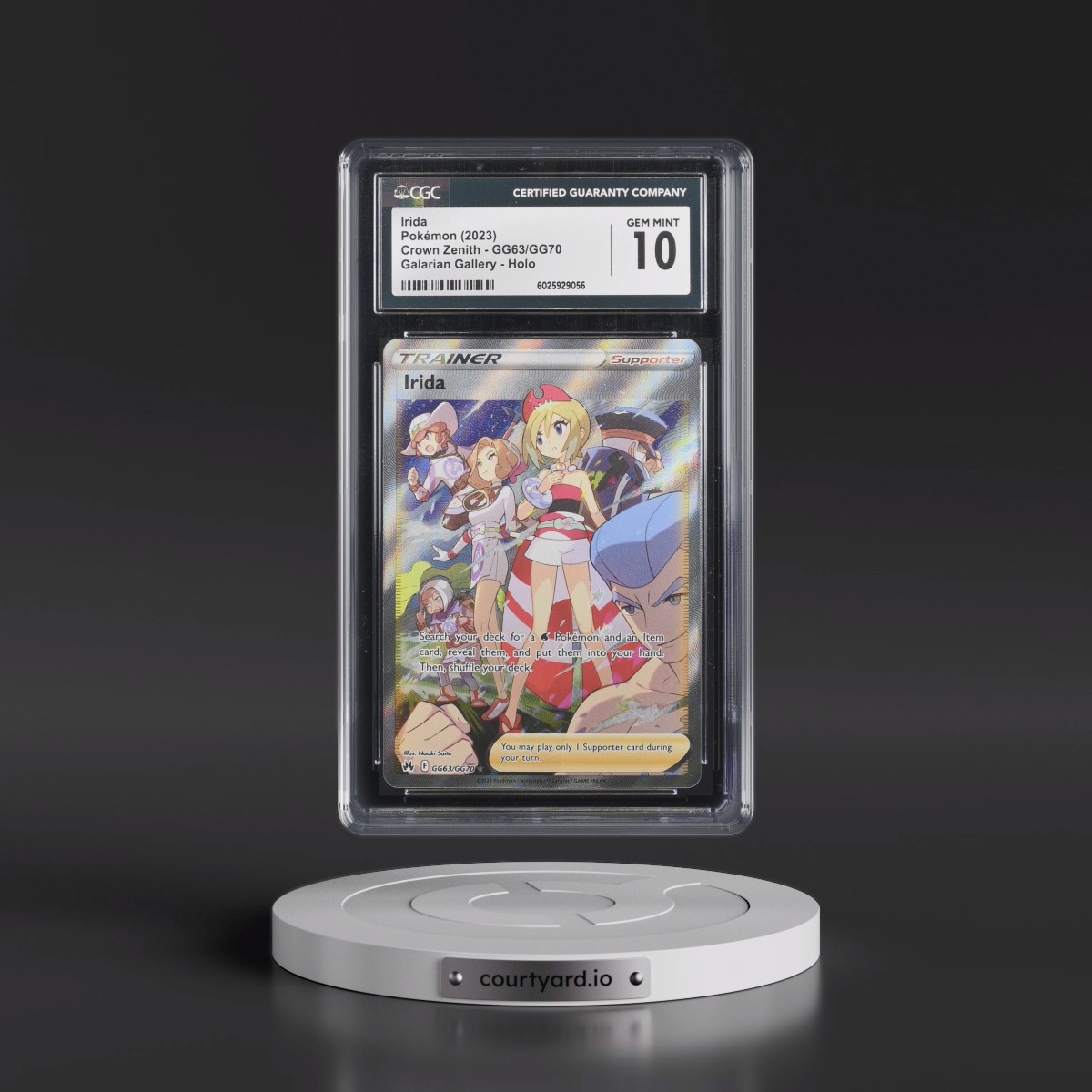 2023 Crown Zenith #GG63/GG70 Irida - Galarian Gallery Holo (CGC 10 GEM MINT)