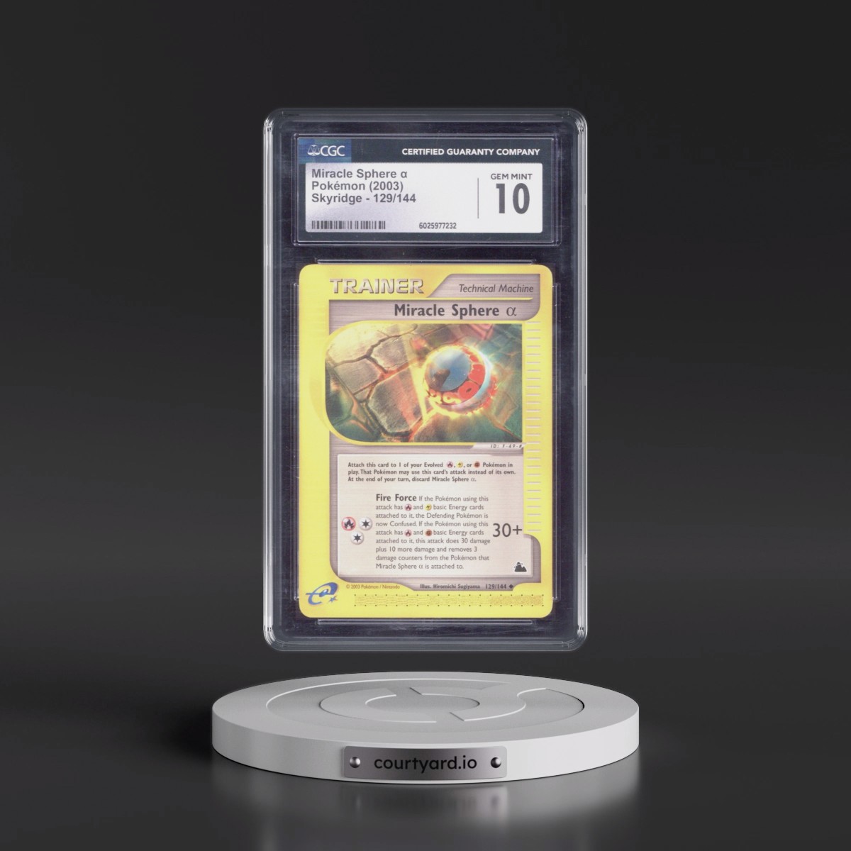 2003 Skyridge #129/144 Miracle Sphere α (CGC 10 GEM MINT)