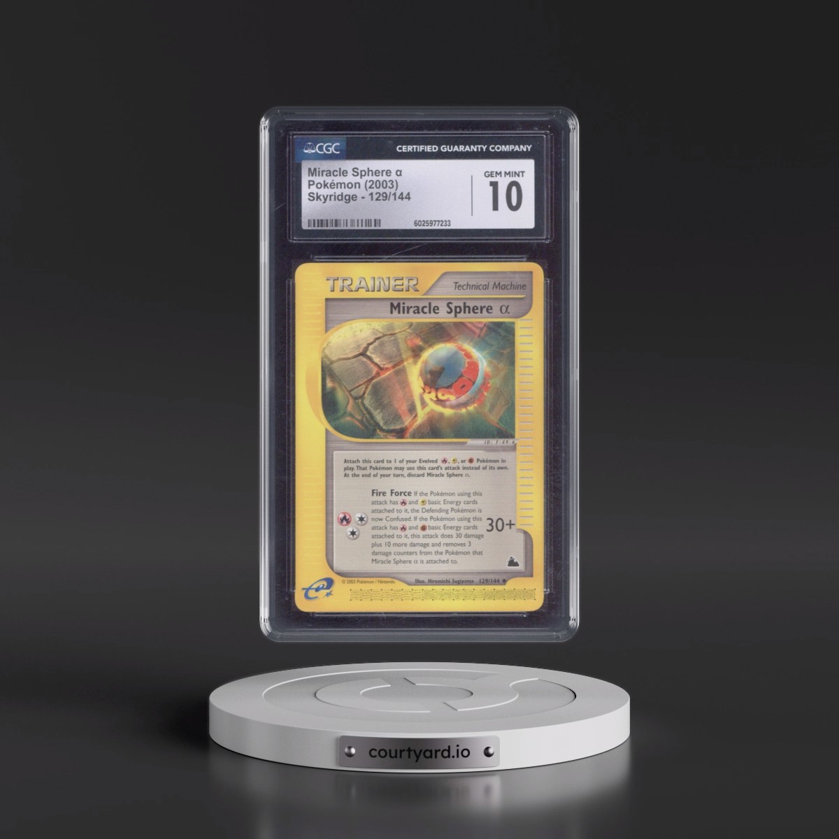 2003 Skyridge #129/144 Miracle Sphere α (CGC 10 GEM MINT)
