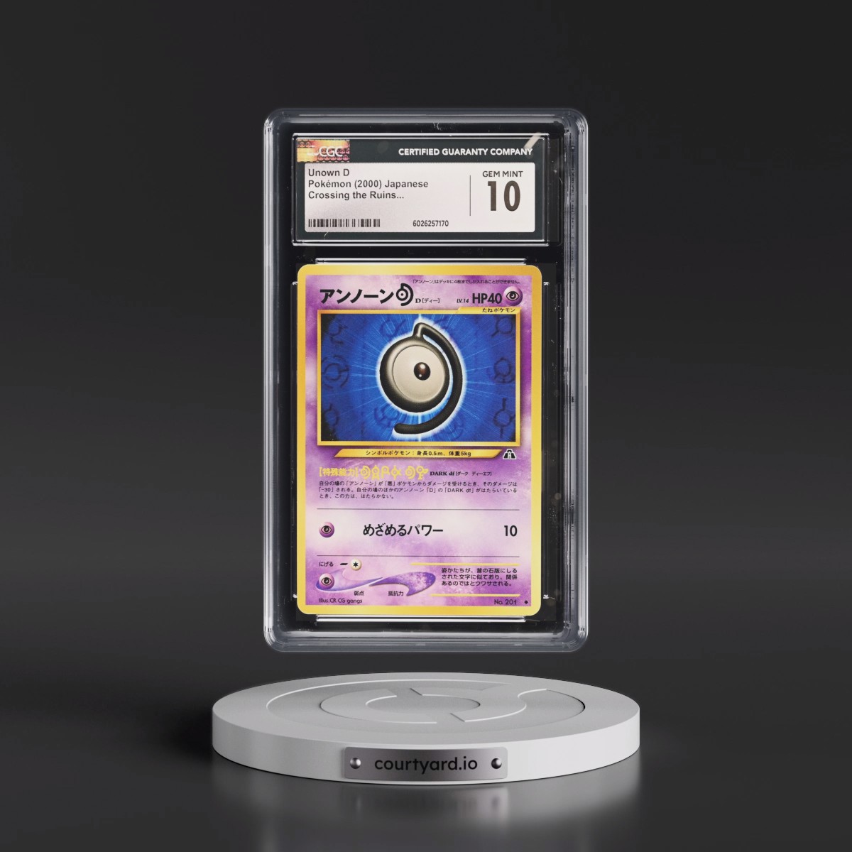 2000 Crossing the Ruins... Unown D (CGC 10 GEM MINT)
