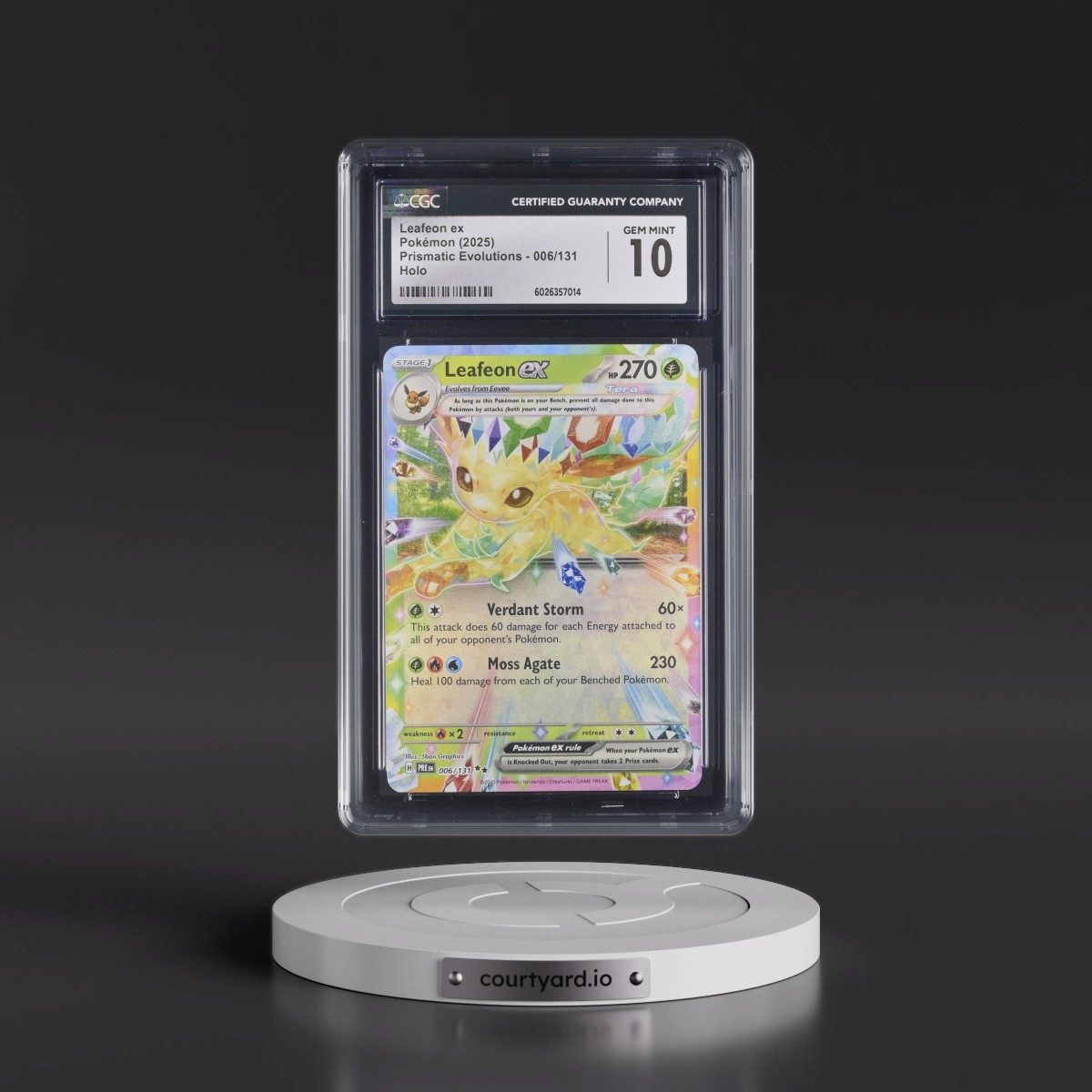 2024 Prismatic Evolutions - PRE EN #006/131 Leafeon ex - Holo (CGC 10 GEM MINT)