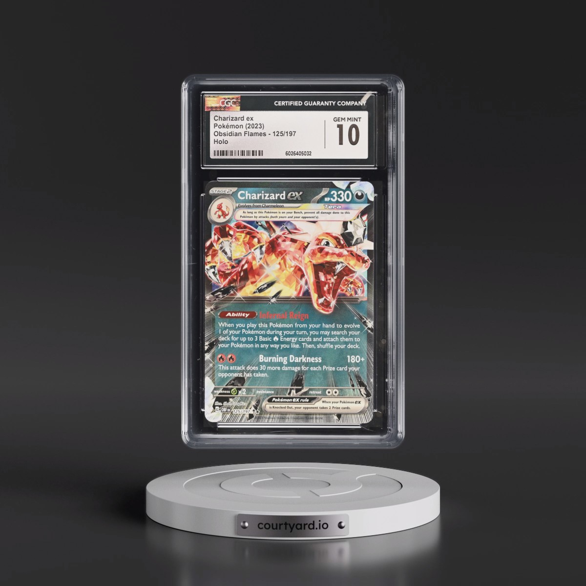 2023 Obsidian Flames - OBF EN #125/197 Charizard ex - Holo (CGC 10 GEM MINT)