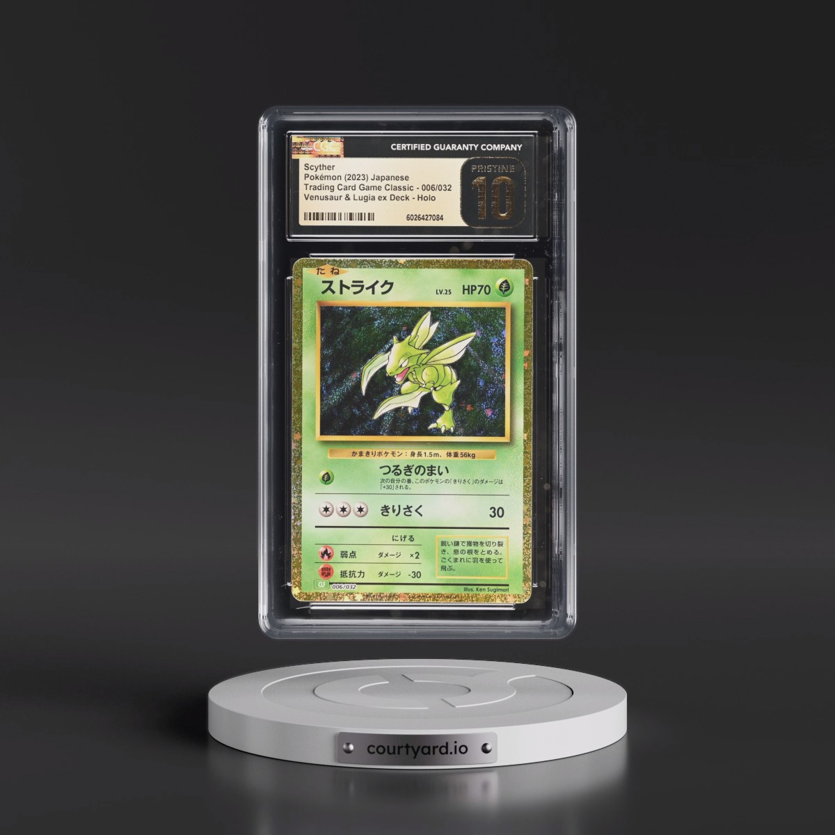 2023 Pokémon Clf-Trading Card Game Classic Venusaur & Lugia EX Deck #006 Scyther (CGC 10 PRISTINE)
