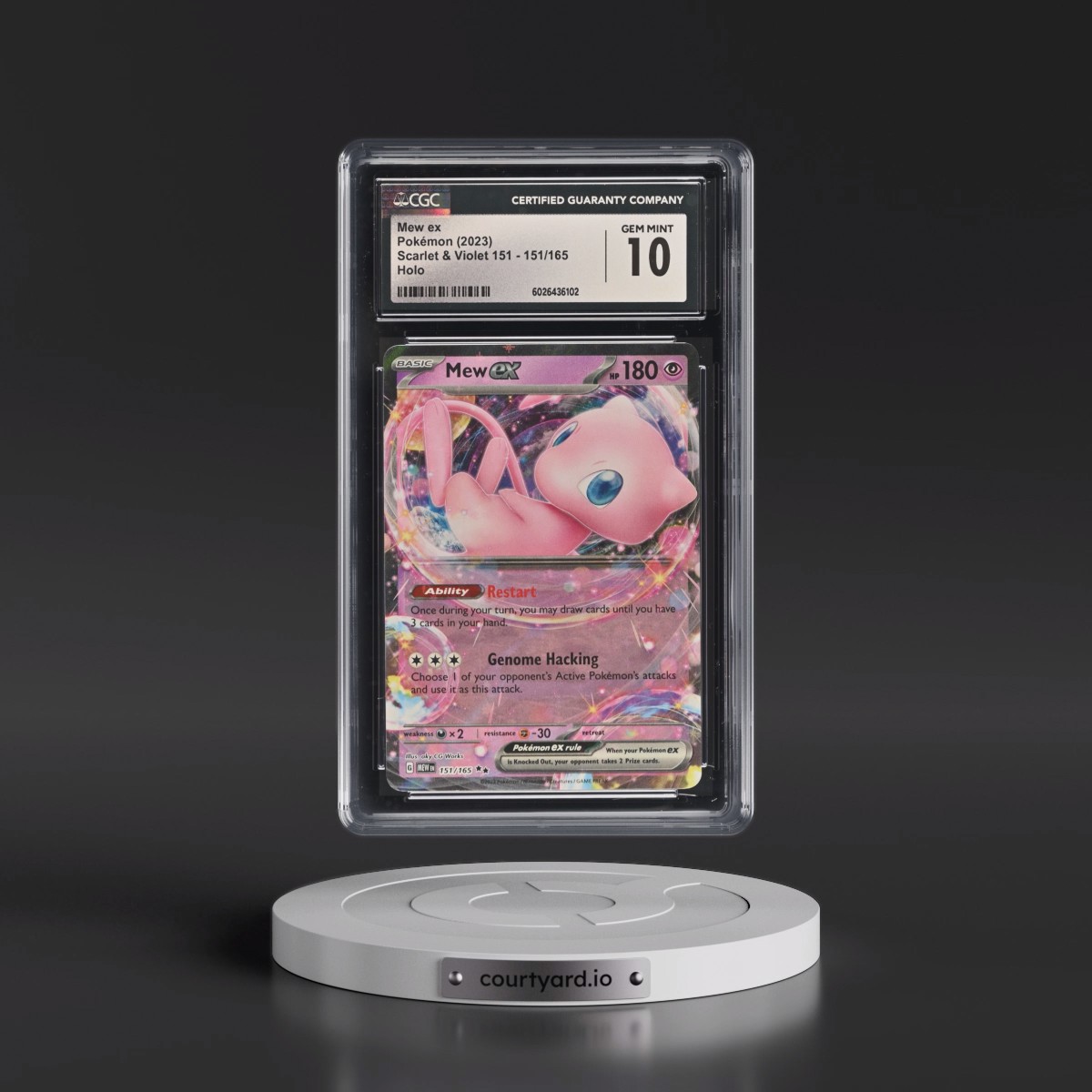 2023 Scarlet & Violet 151 - MEW EN #151/165 Mew ex - Holo (CGC 10 GEM MINT)