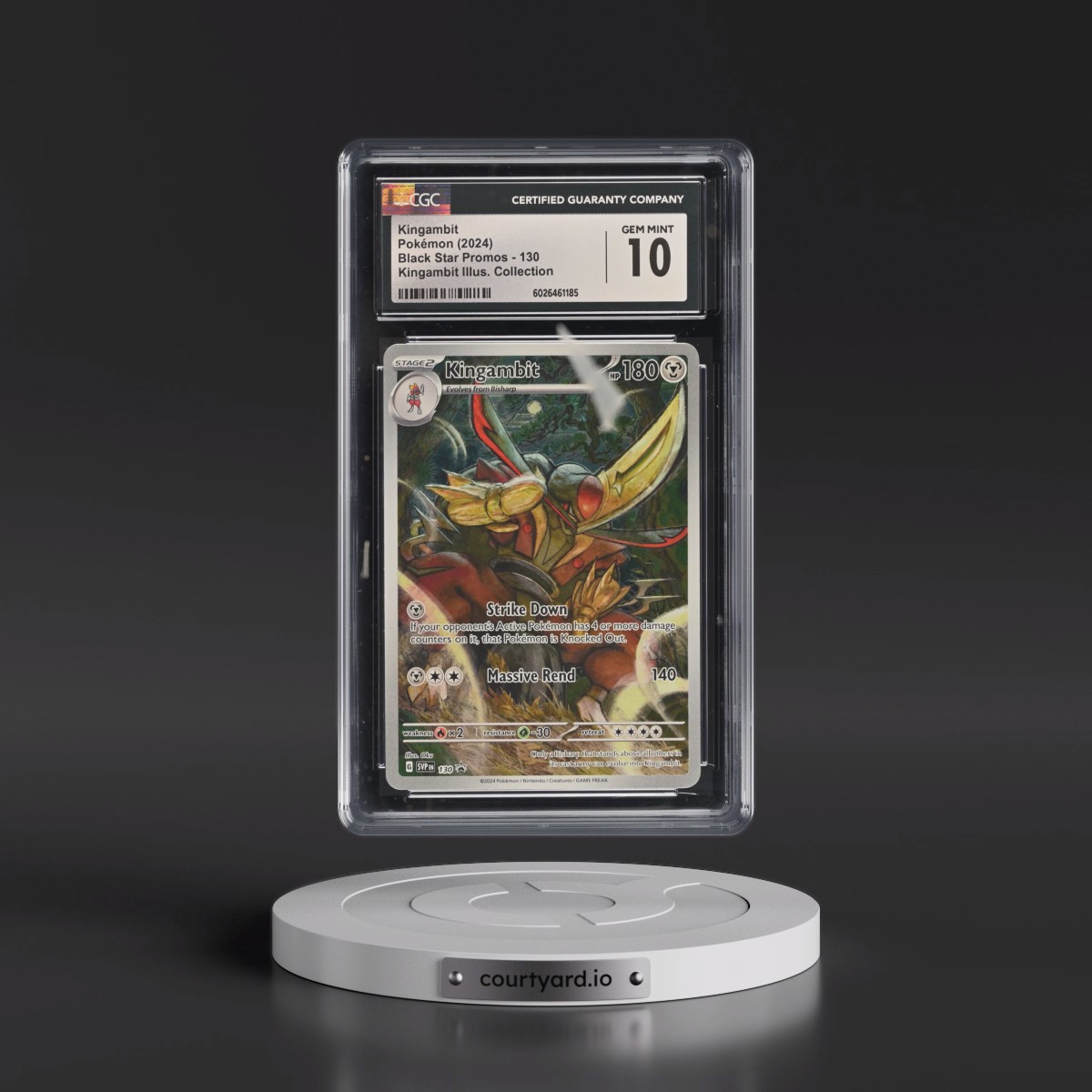 2023 Black Star Promos - Scarlet & Violet SVP EN #130 Kingambit - Kingambit Illus. Collection (Holo) (CGC 10 GEM MINT)