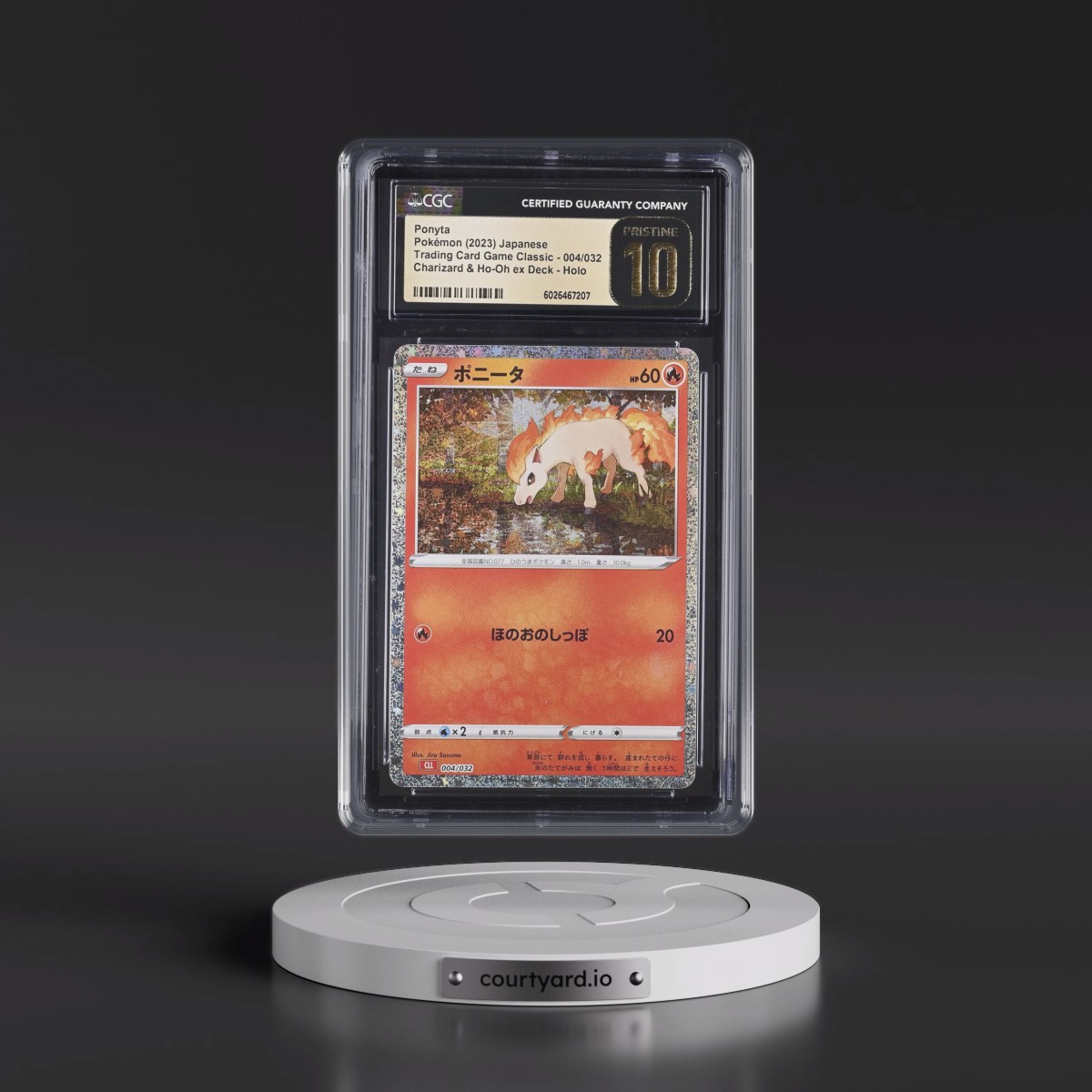 2023 Trading Card Game Classic - CLF, CLL, CLK #004/032 Ponyta - Charizard & Ho-Oh ex Deck - CLL Holo (CGC 10 PRISTINE)