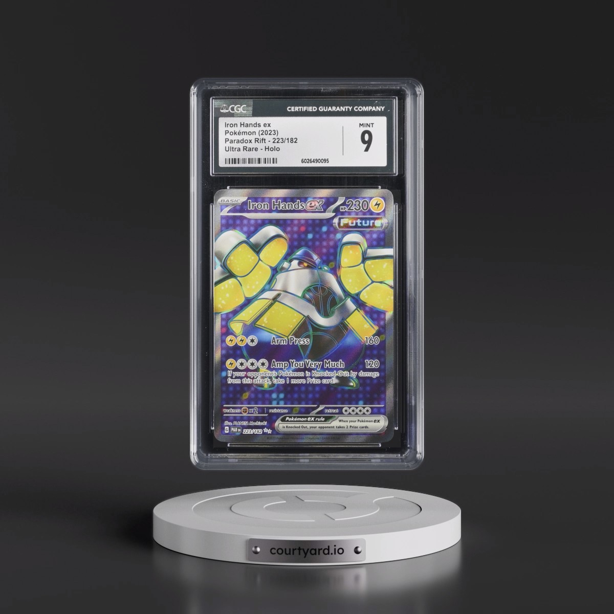 2023 Paradox Rift - PAR EN #223/182 Iron Hands ex - Ultra Rare Holo (CGC 9 MINT)