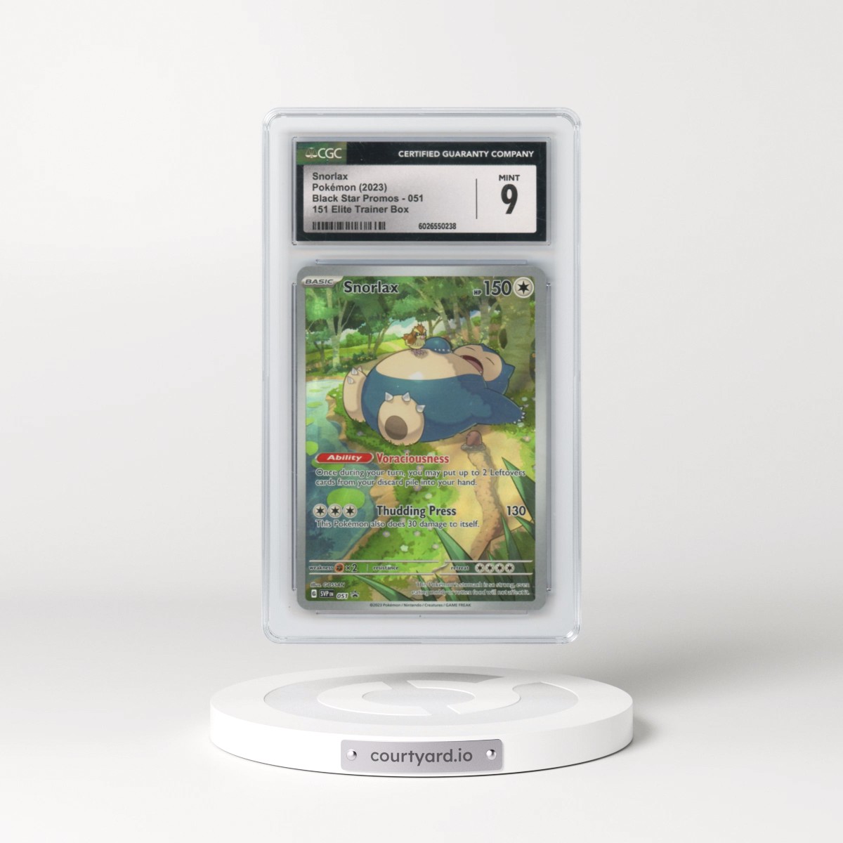 2023 Black Star Promos - Scarlet & Violet SVPEN #051 Snorlax - 151 Elite Trainer Box (Holo) (CGC 9 MINT)