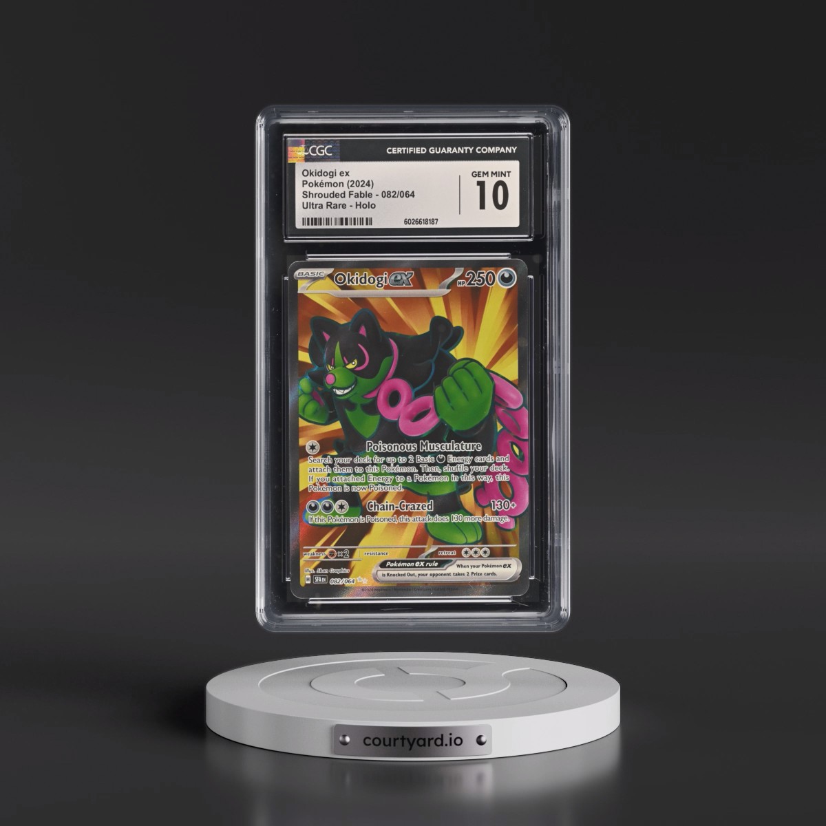 2023 Shrouded Fable - SFA EN Okidogi ex - Ultra Rare Holo #082/064 CGC 10