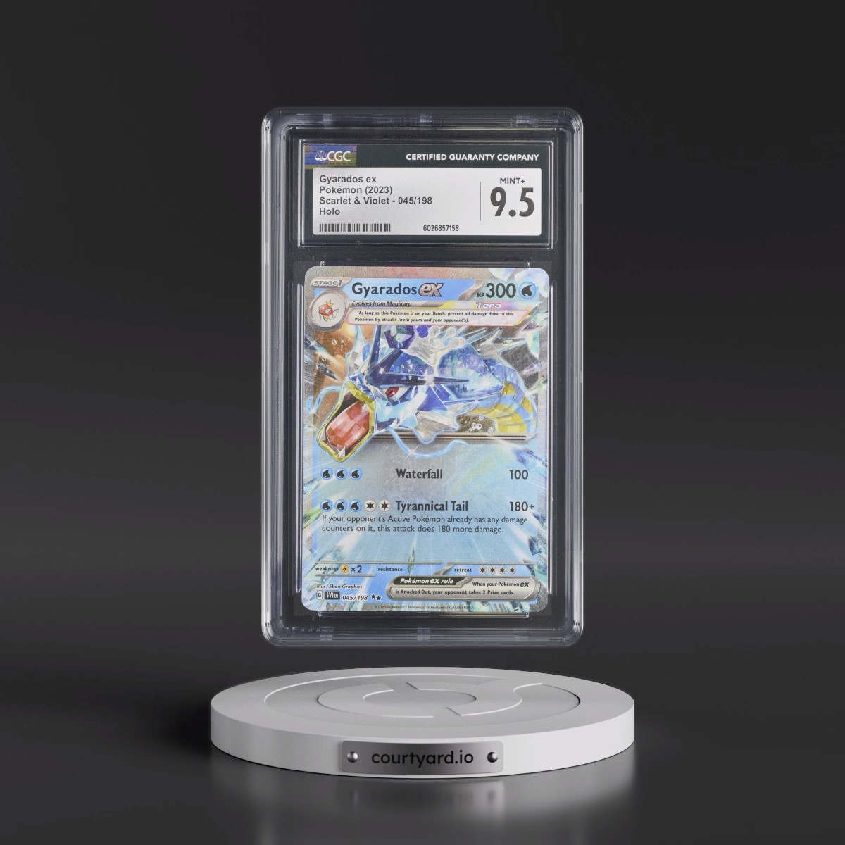 2023 Scarlet & Violet #045/198 Gyarados ex - Holo (CGC 9.5 MINT+)