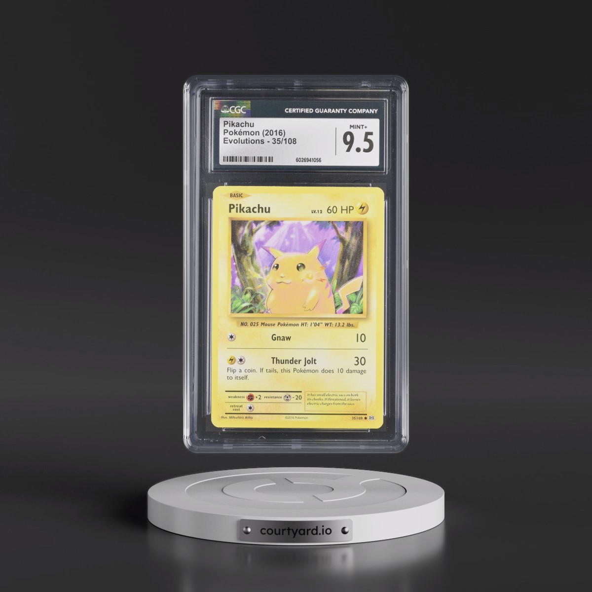 2016 Evolutions #35/108 Pikachu (CGC 9.5 MINT+)