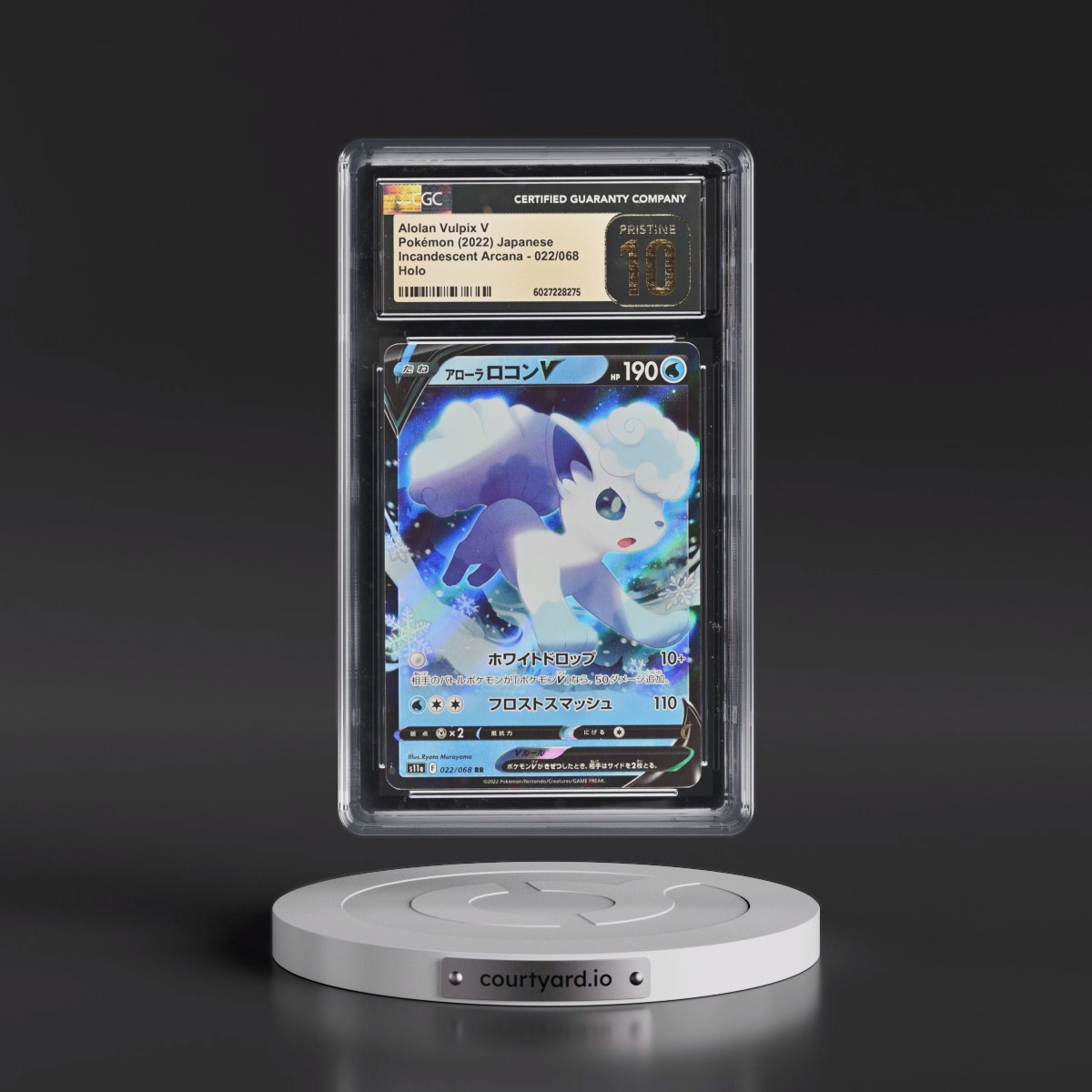2022 Incandescent Arcana #022/068 Alolan Vulpix V - Holo (CGC 10 PRISTINE)